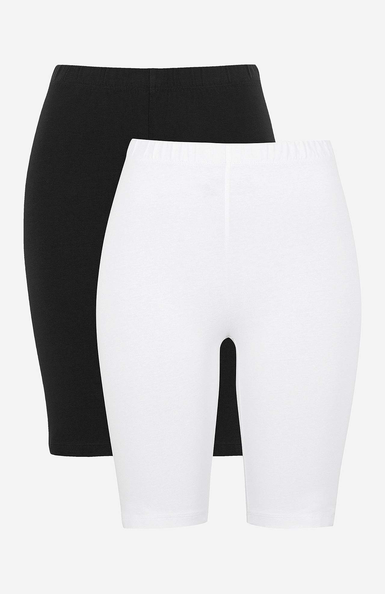 Komfortable cykelshorts i økologisk bomuld 2-pack
