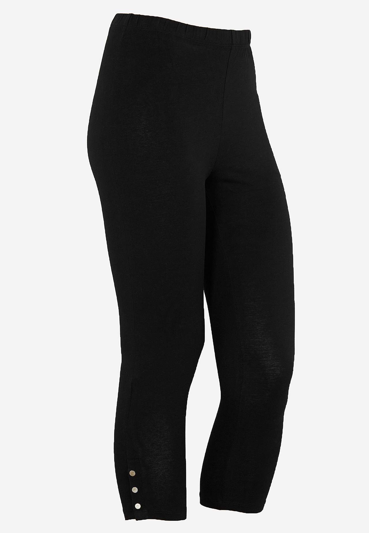 Capri leggings med dejlige knapdetaljer Milly 2-pack