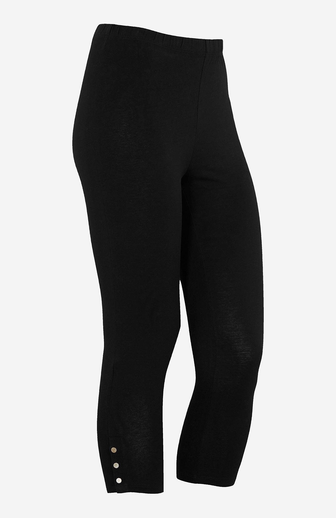 Capri leggings med dejlige knapdetaljer Milly 2-pack