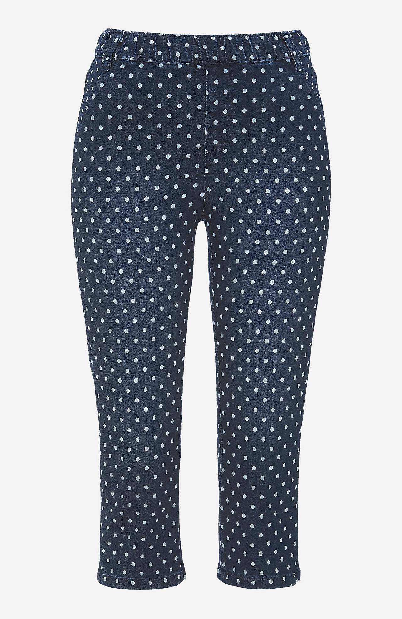 Komfortable, prikkede caprijeggings