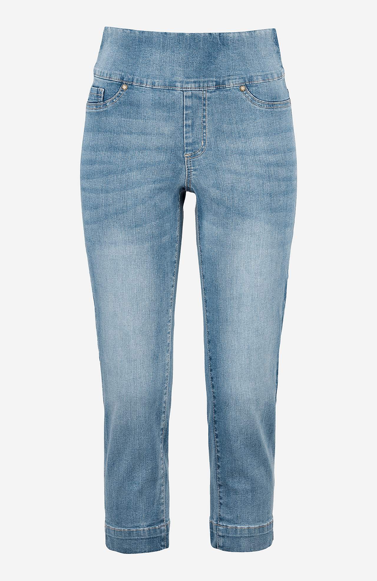 Superkomfortable caprijeggings i denim Elin