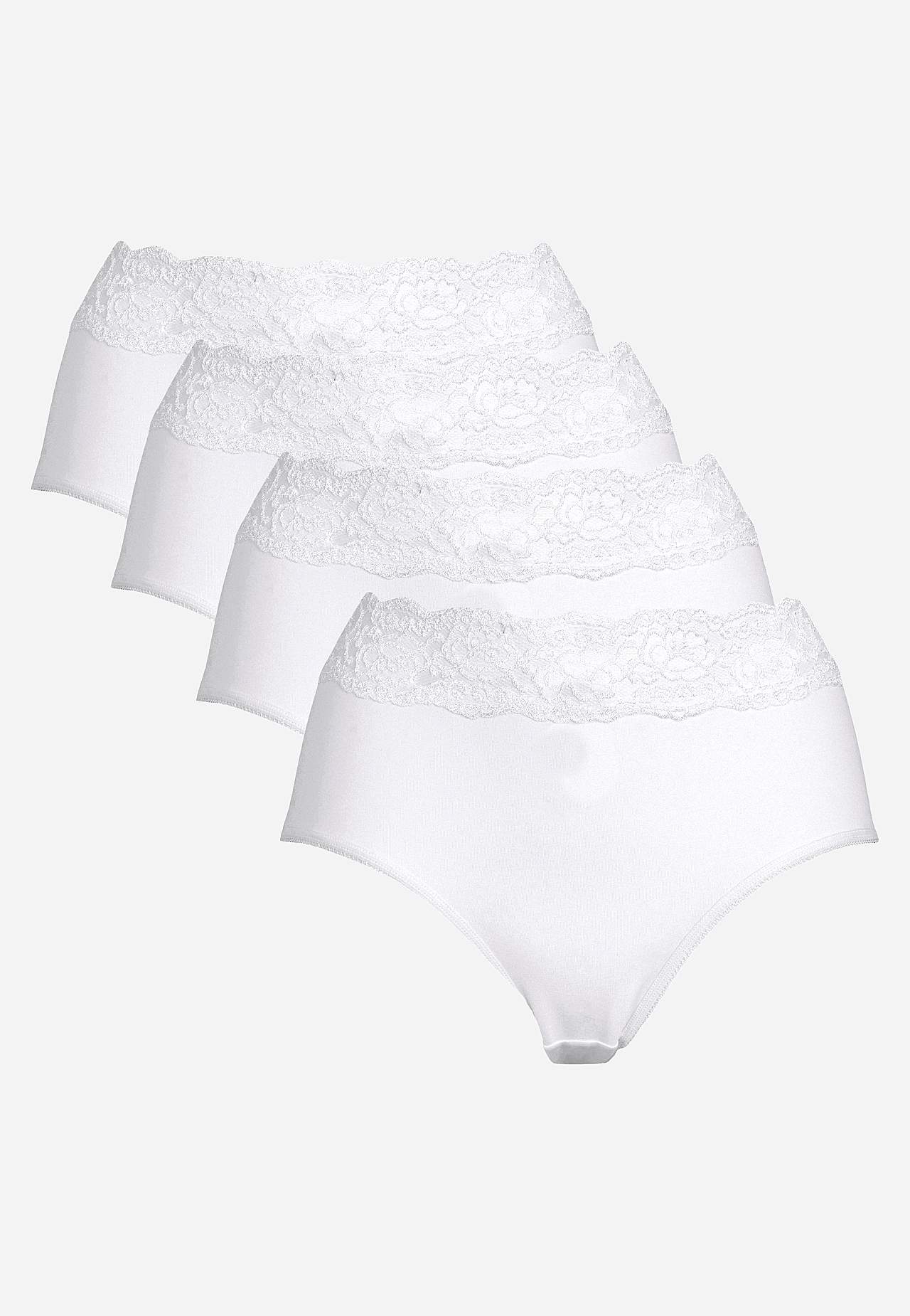 Miditrusse i bomuld 4-pack