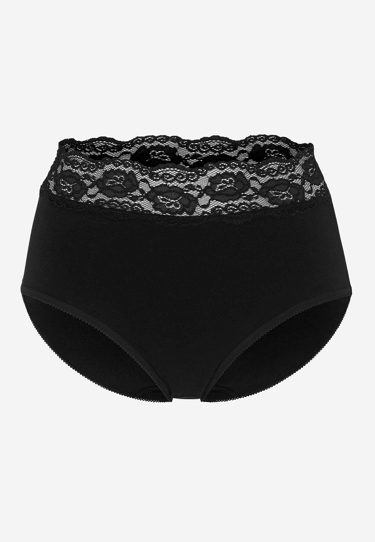 Miditrusse i bomuld 4-pack