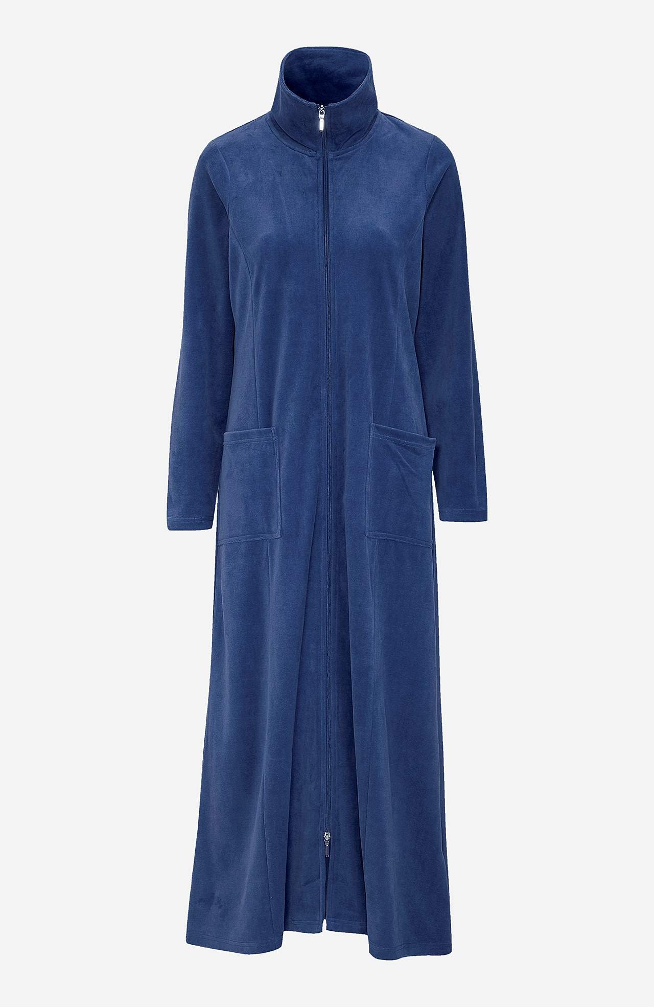 Velour, lang morgenkåbe