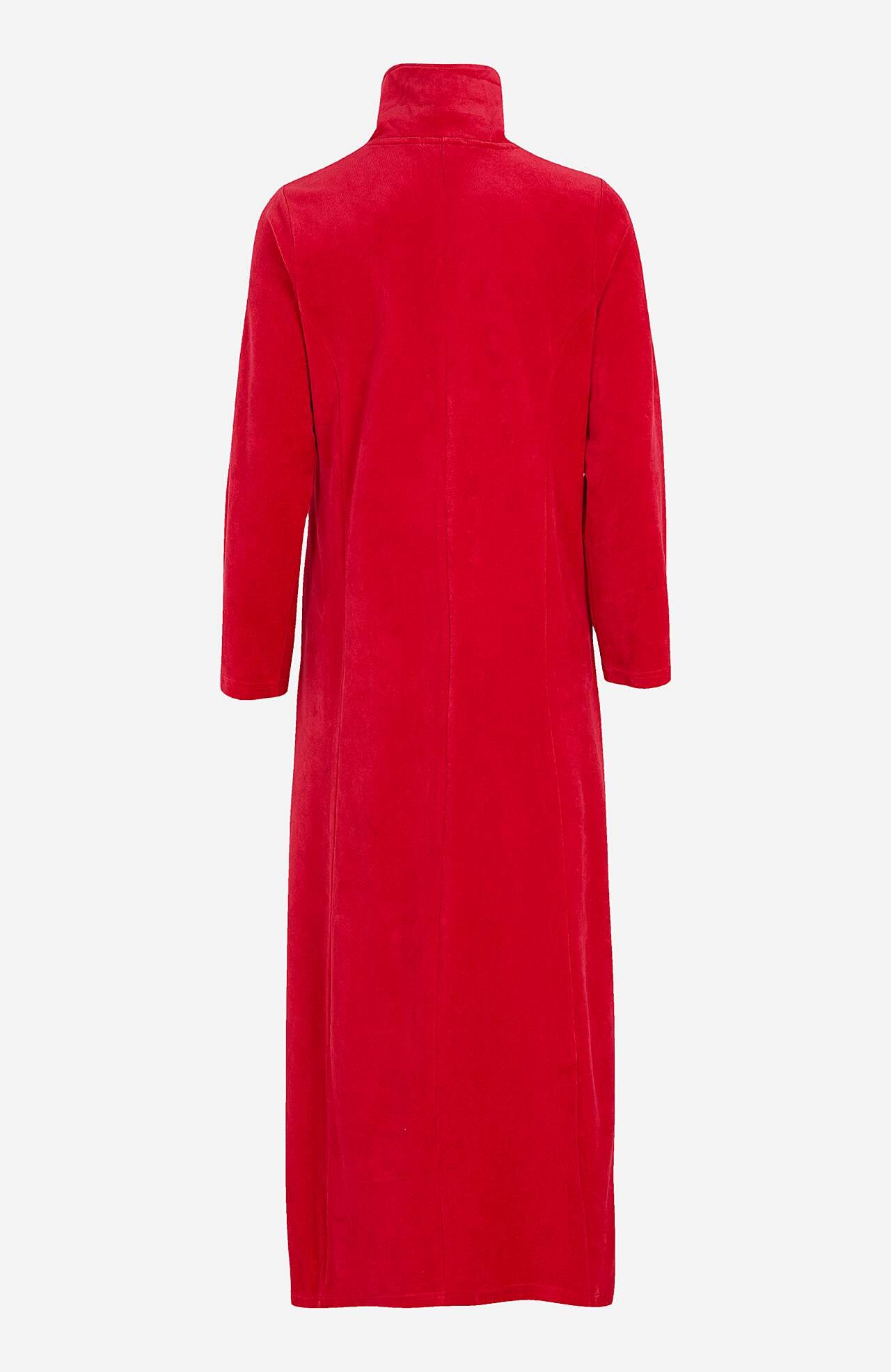Velour, lang morgenkåbe