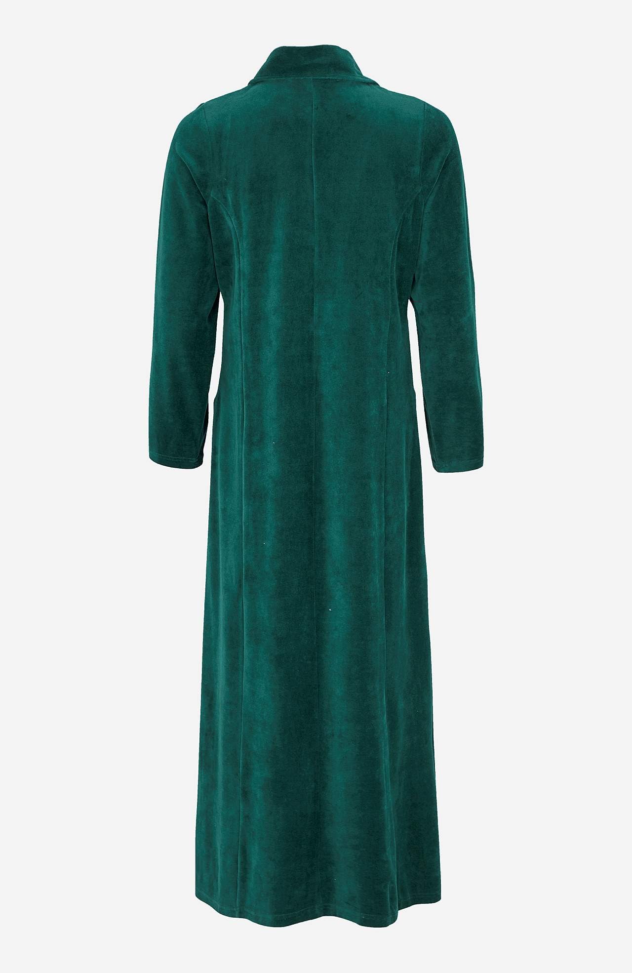 Velour, lang morgenkåbe
