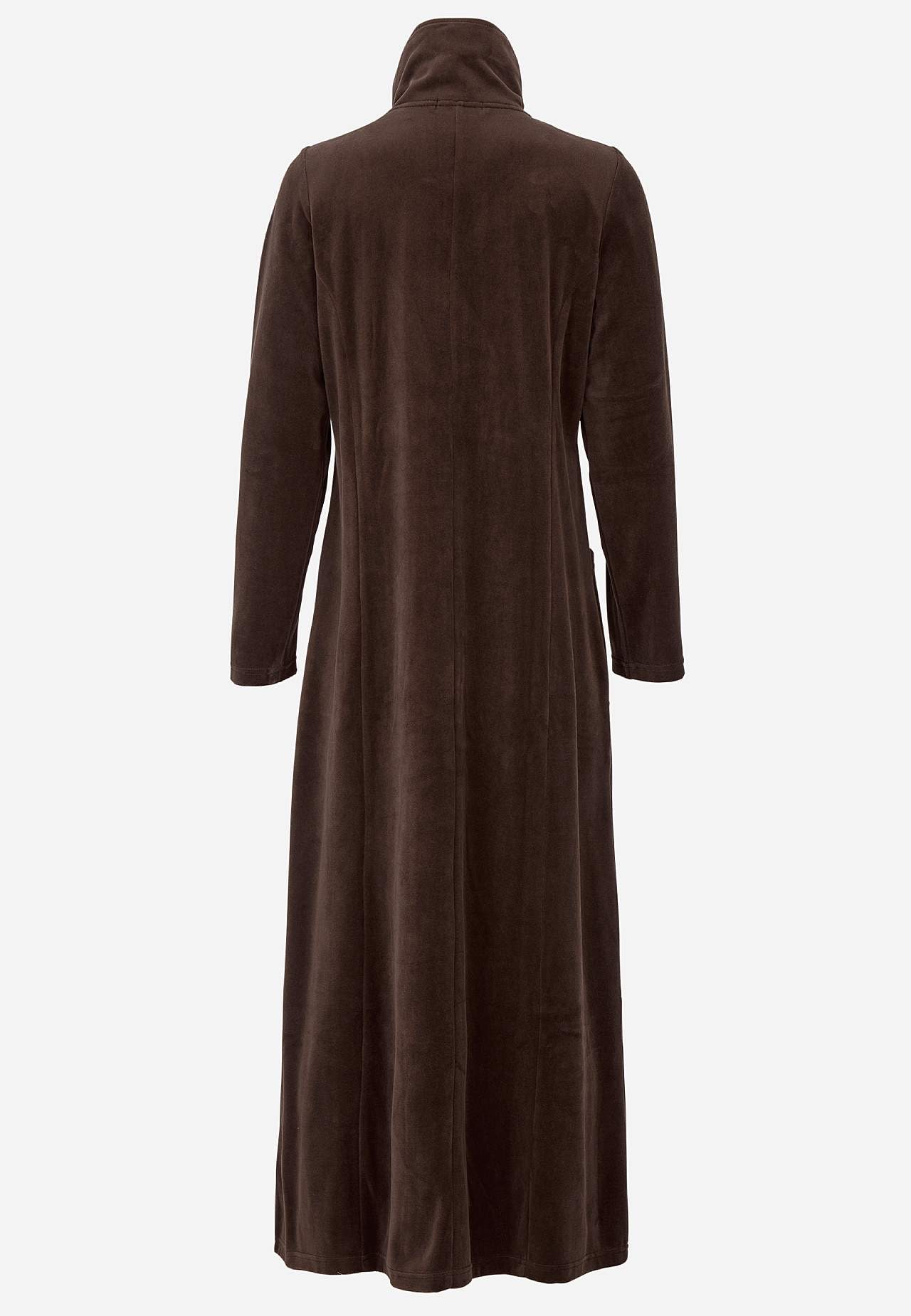 Velour, lang morgenkåbe Wilma
