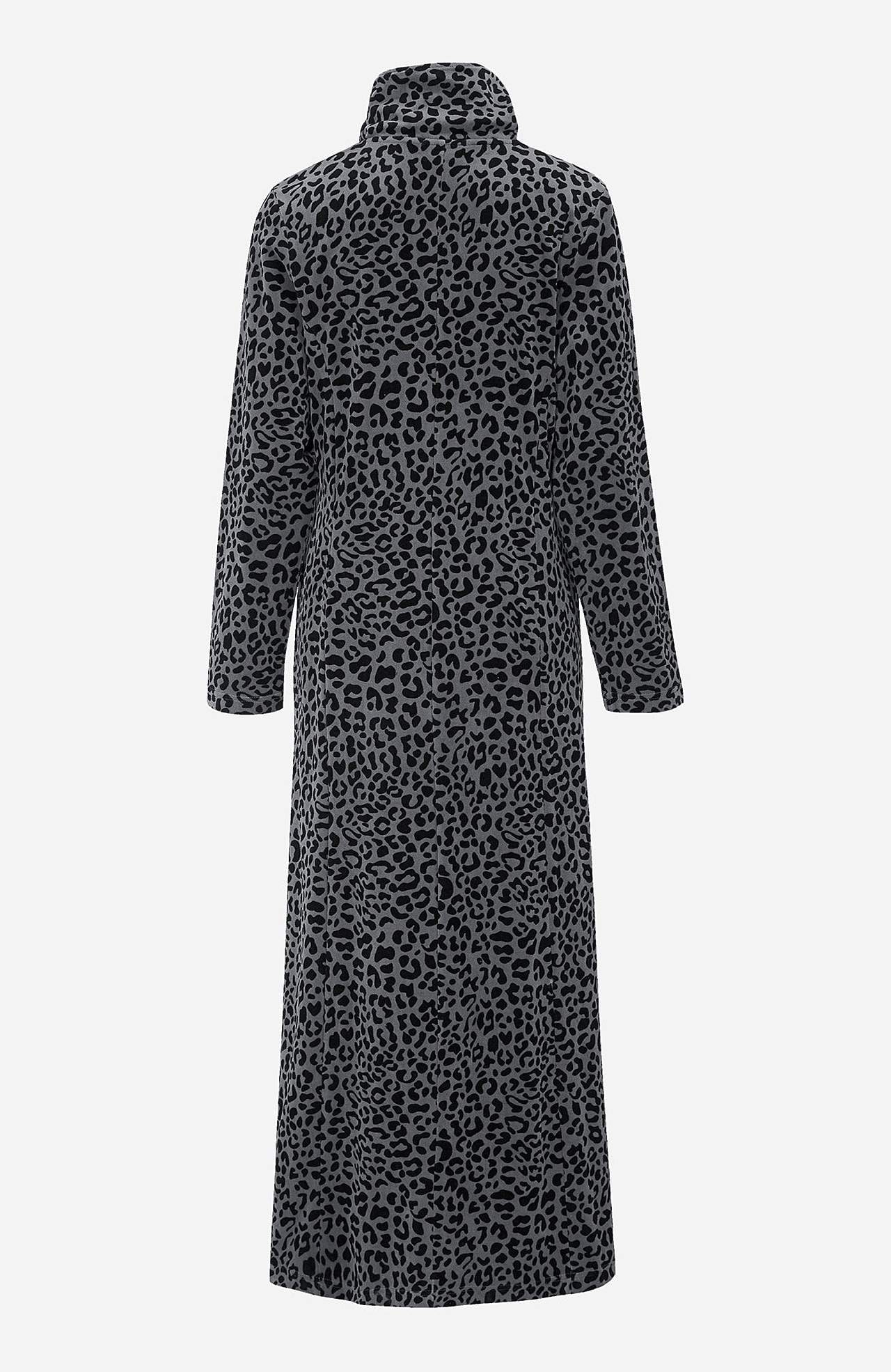 Velour, lang morgenkåbe