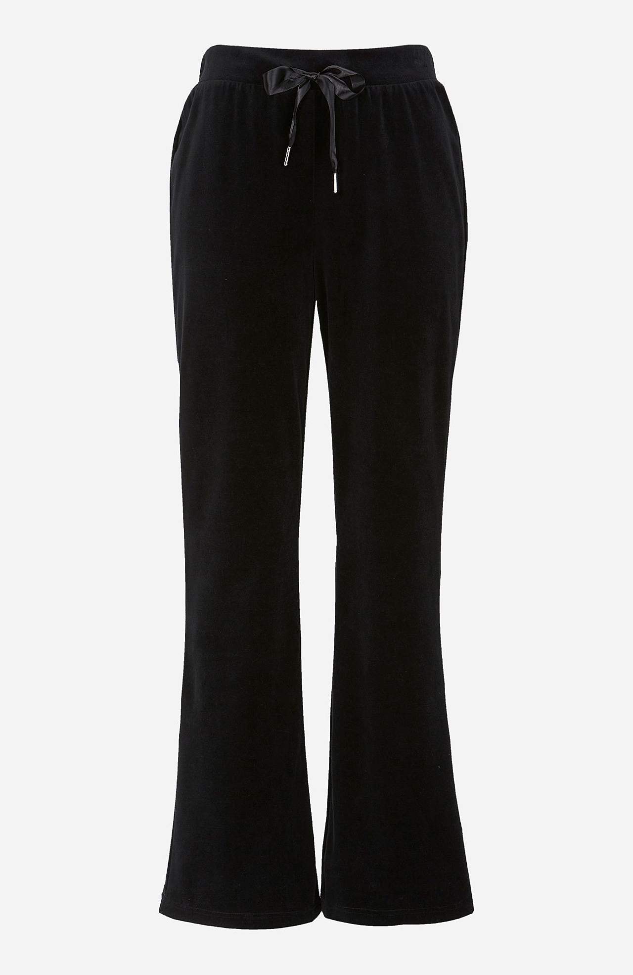 Velourbukser med bootcut Wilma