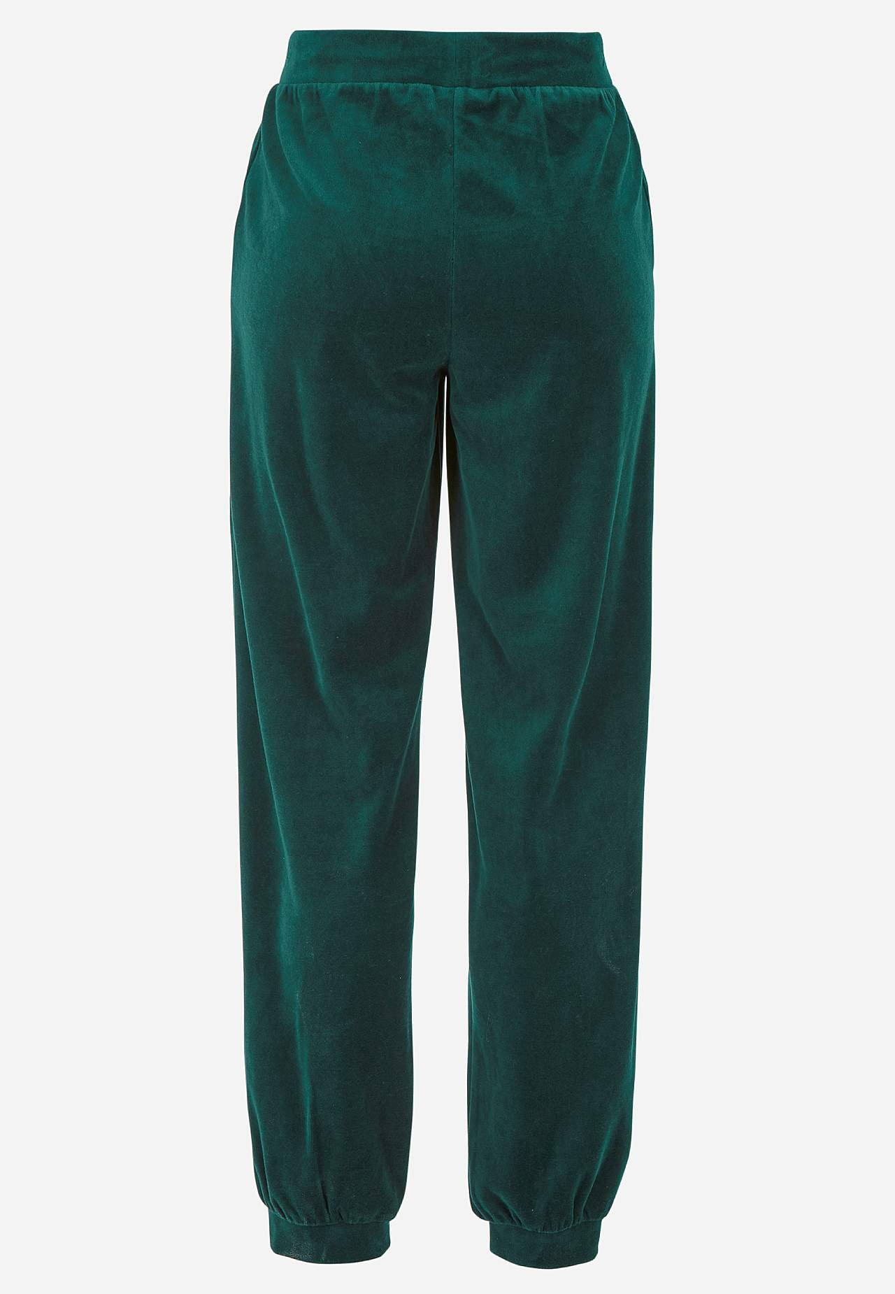 Velourbukser med ribkant