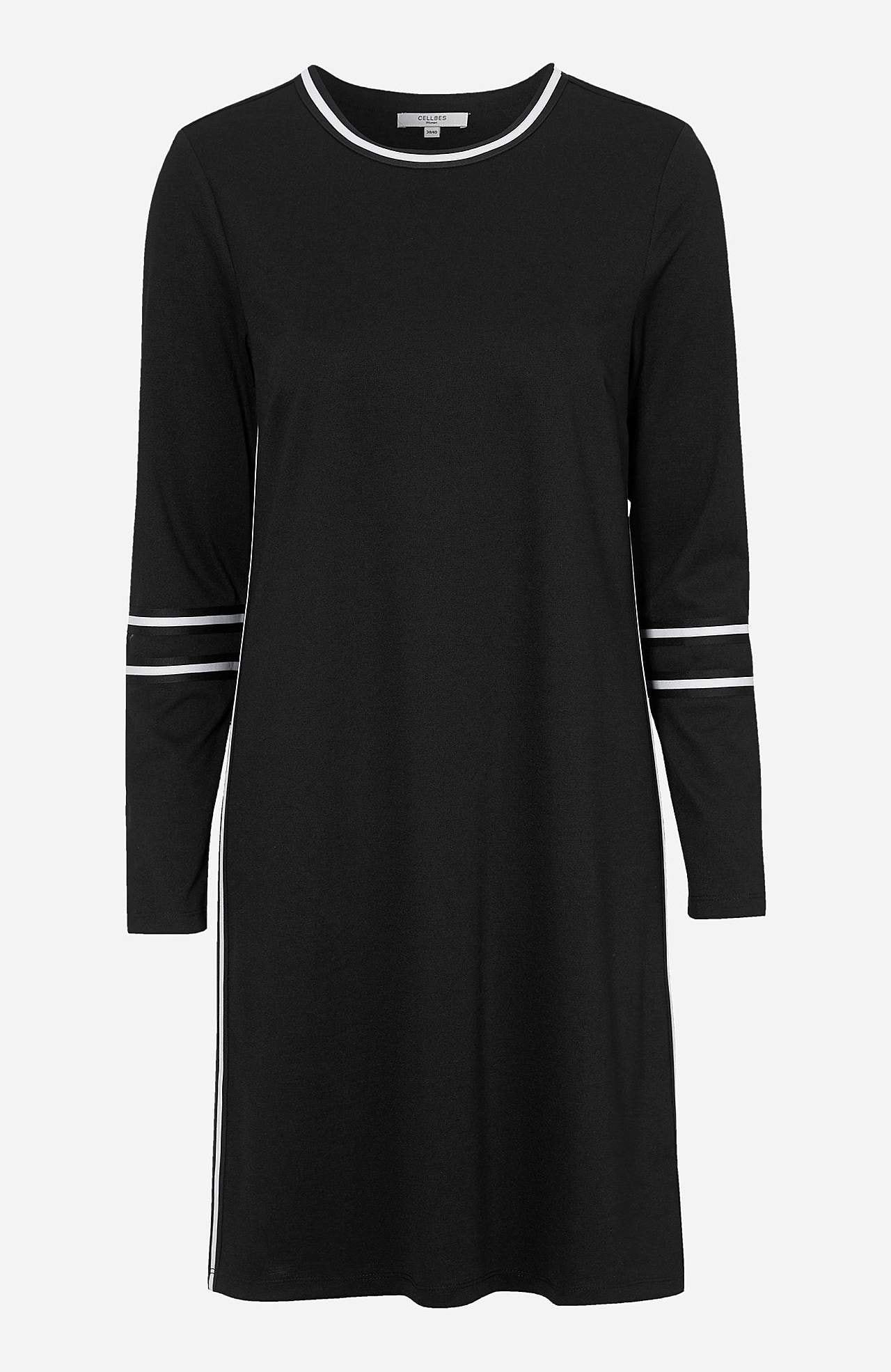 Jerseykjole med kontrastfarvede detaljer Tatum