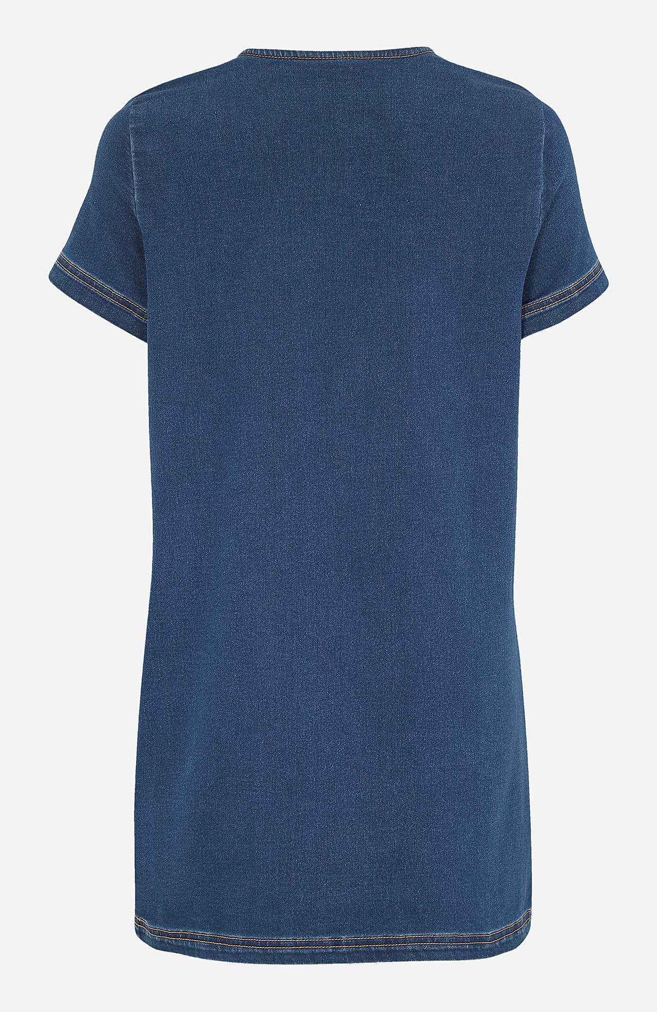 Kortærmet denimtunika