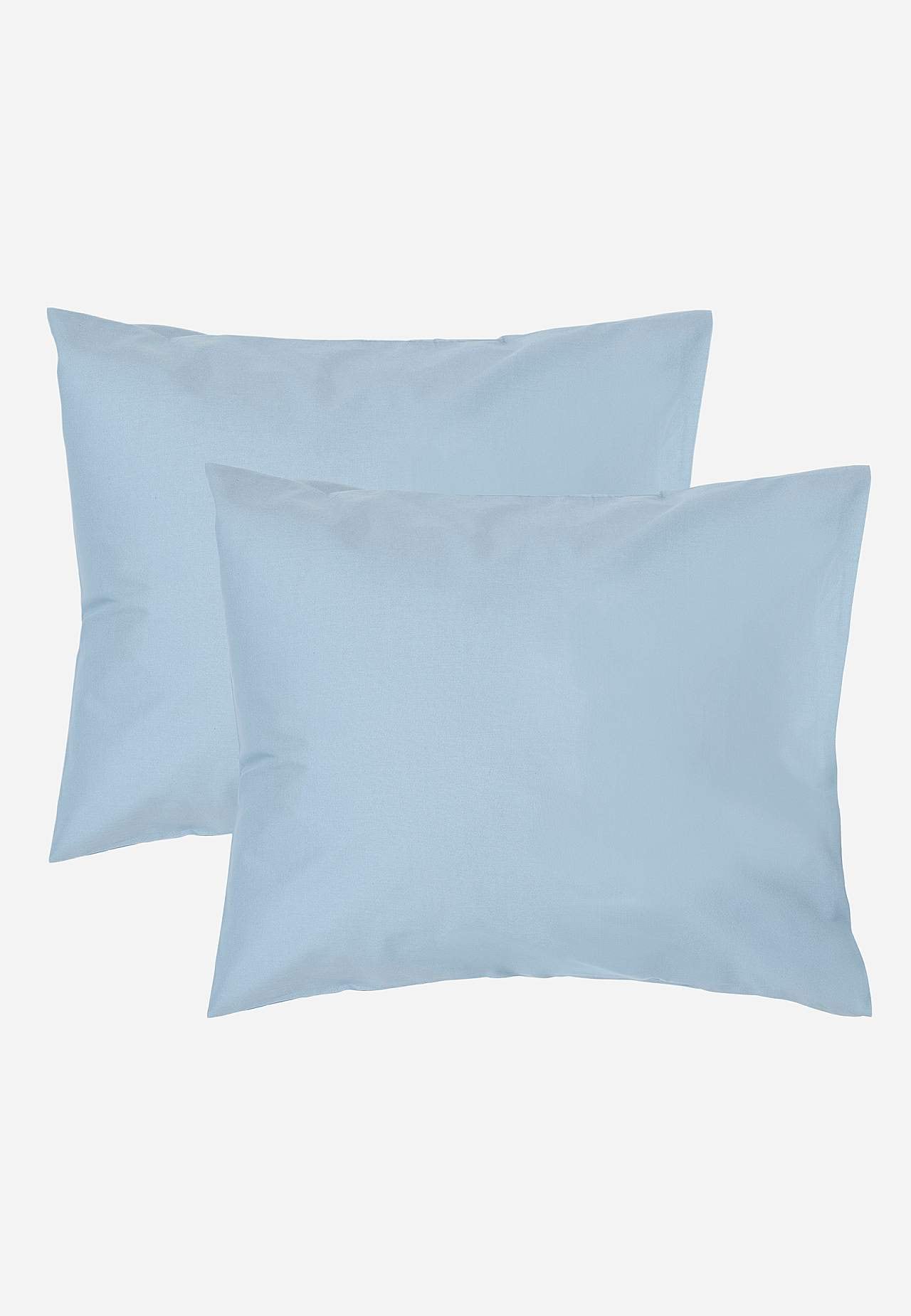 Ensfarvet pudebetræk 50x60 cm 50x60 cm 2-pack