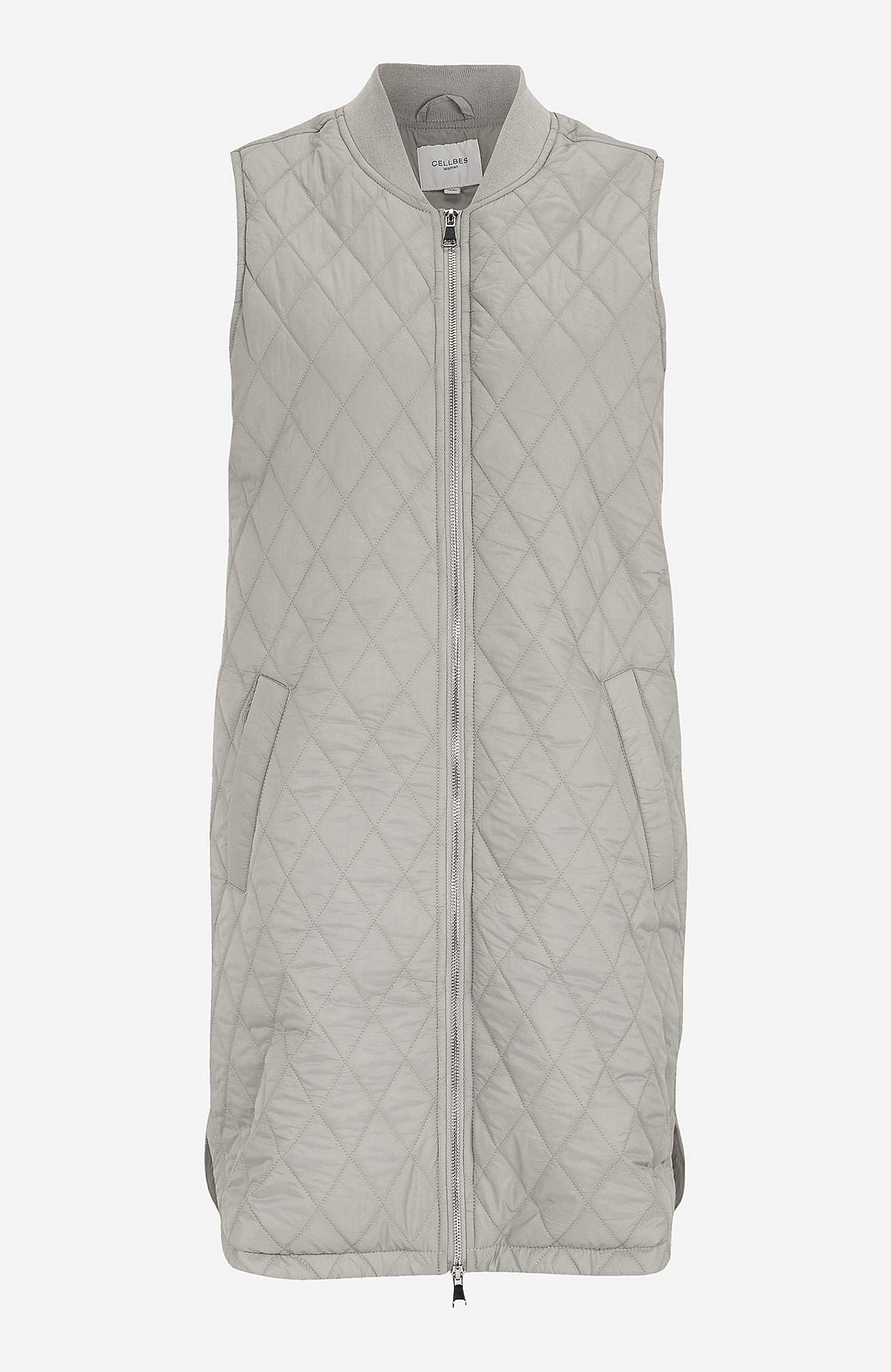 Quiltet, lang vest Lena