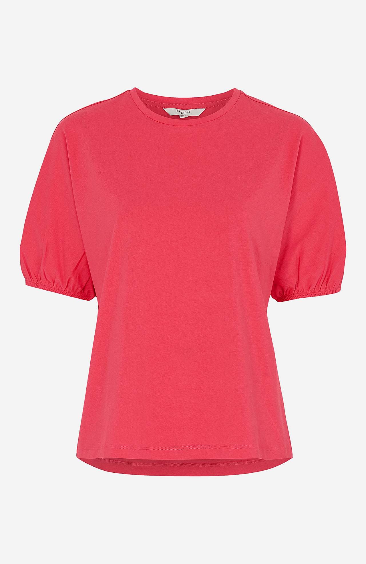 Ensfarvet jerseytop Hedvig