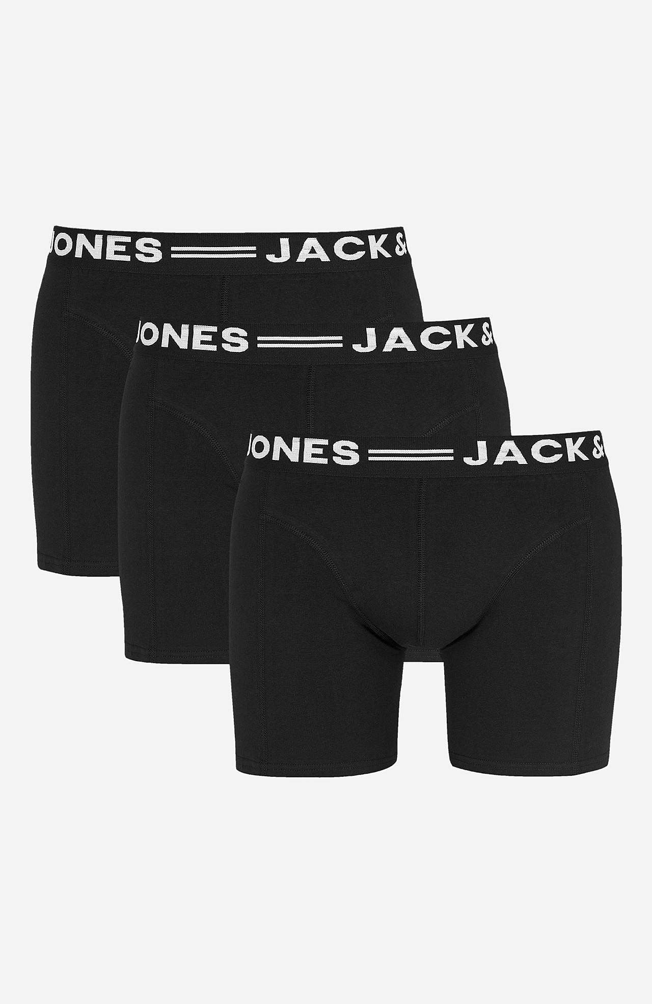 Ensfarvede boksershorts Sense 3-pack