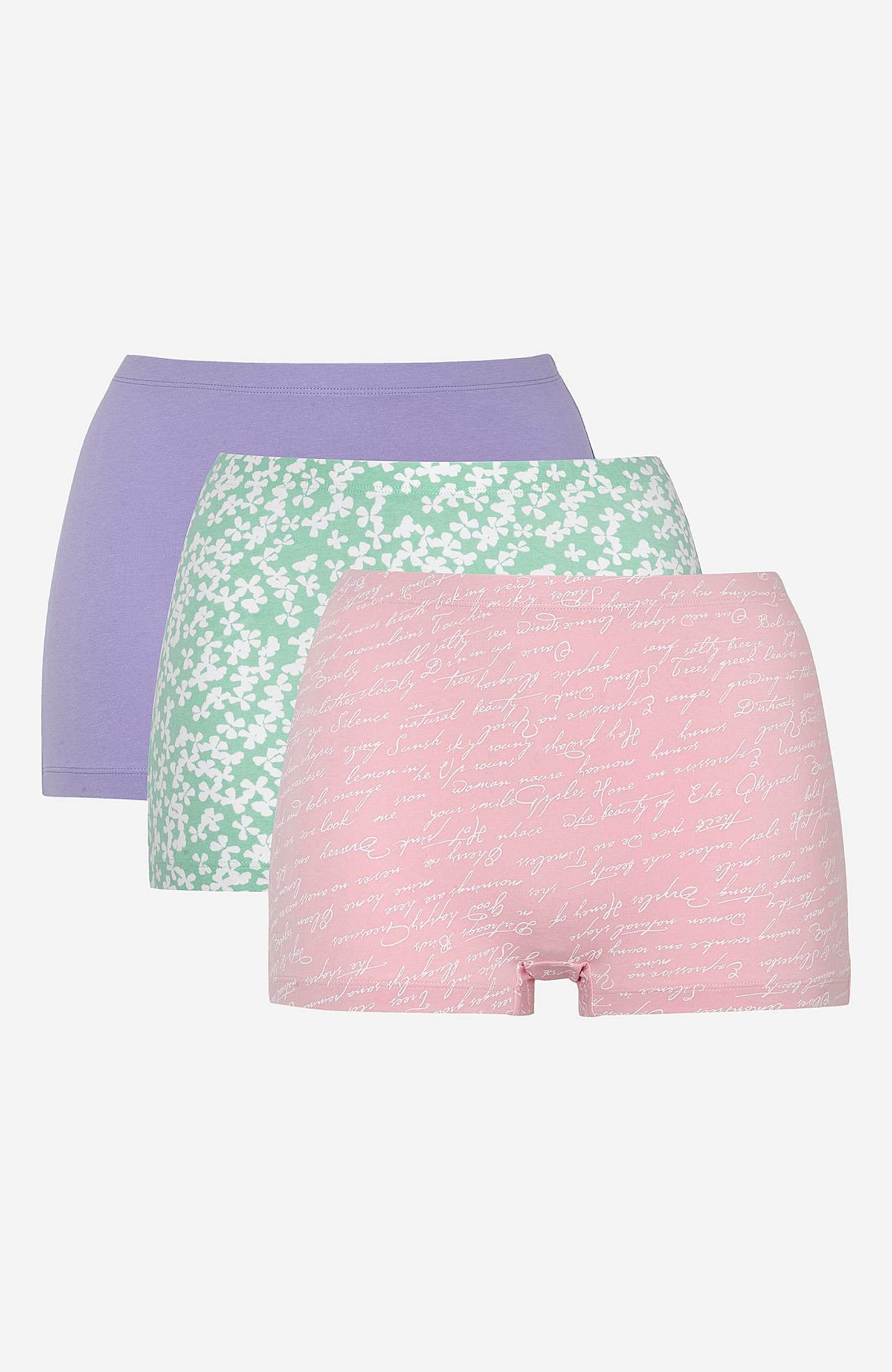 Boxertrusse i økologisk bomuld Alma 3-pack