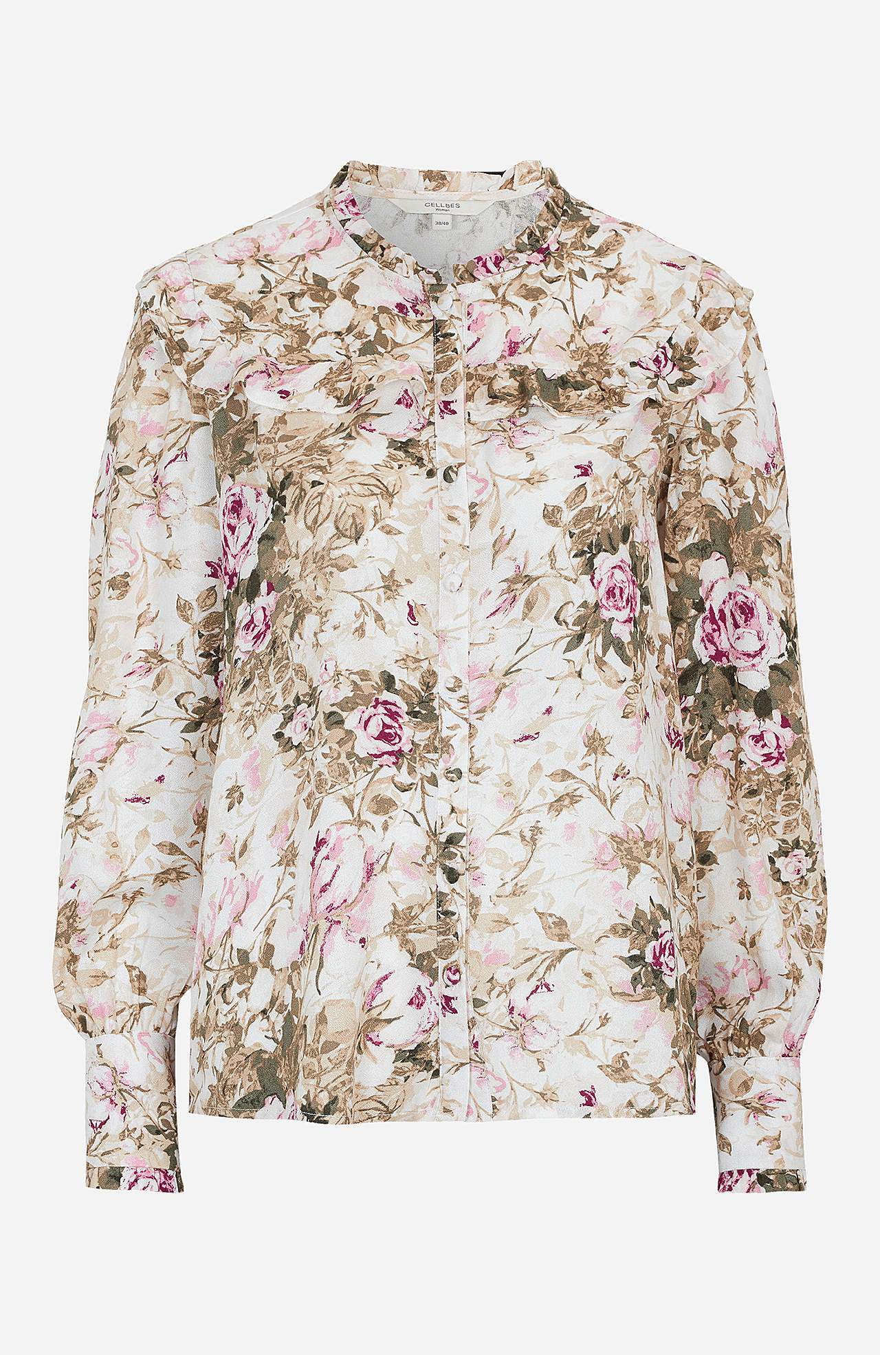 Mønstret bluse