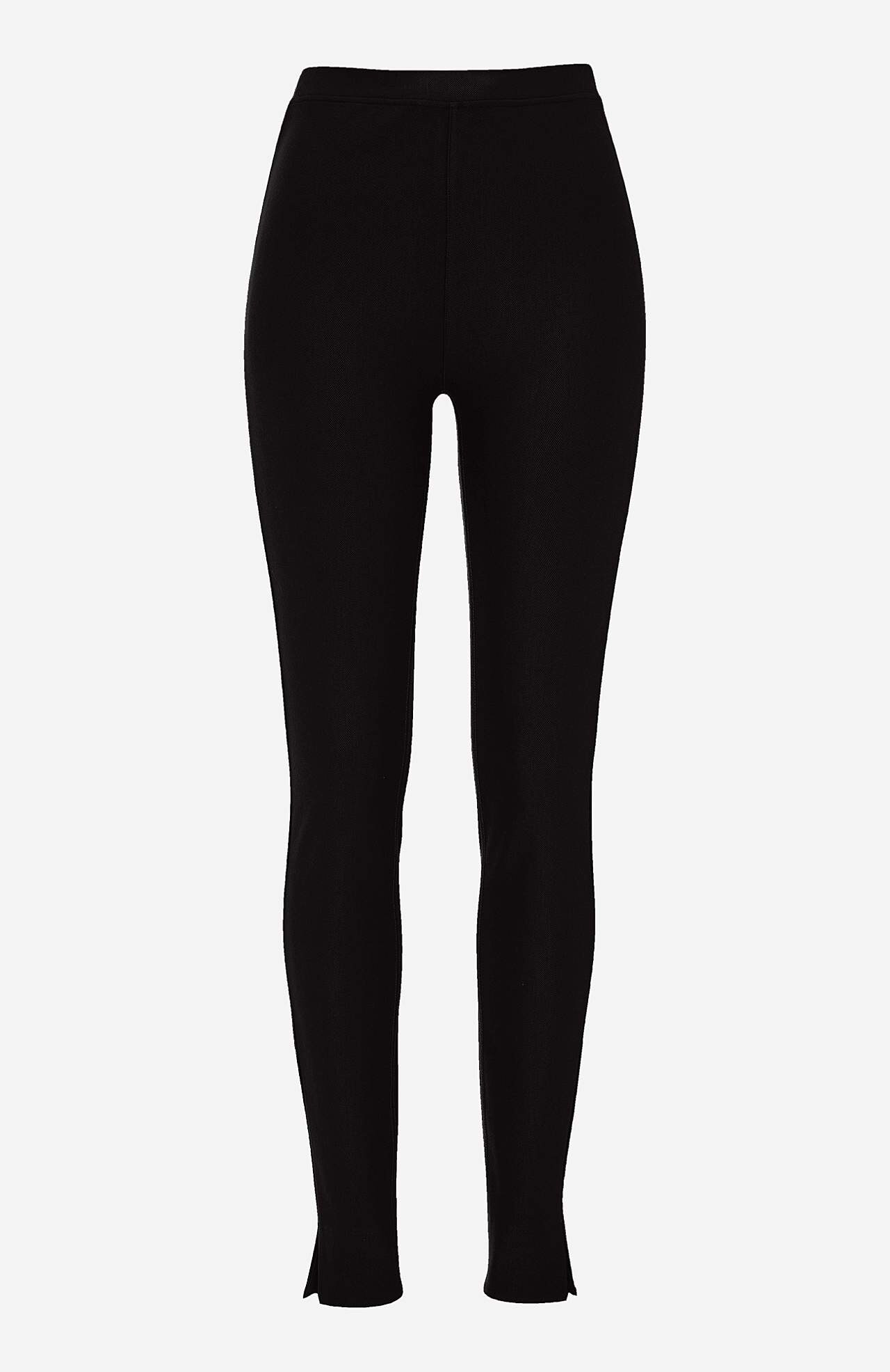 Leggings i jersey med stræktwill