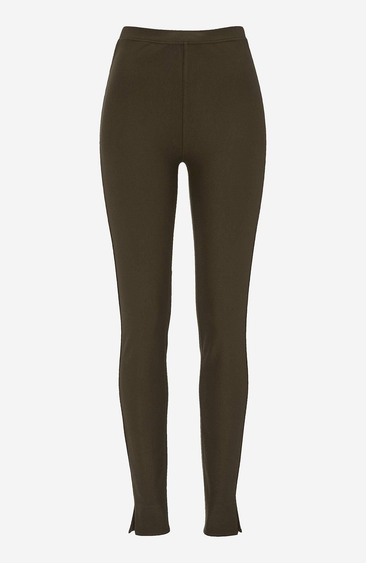 Leggings i jersey med stræktwill