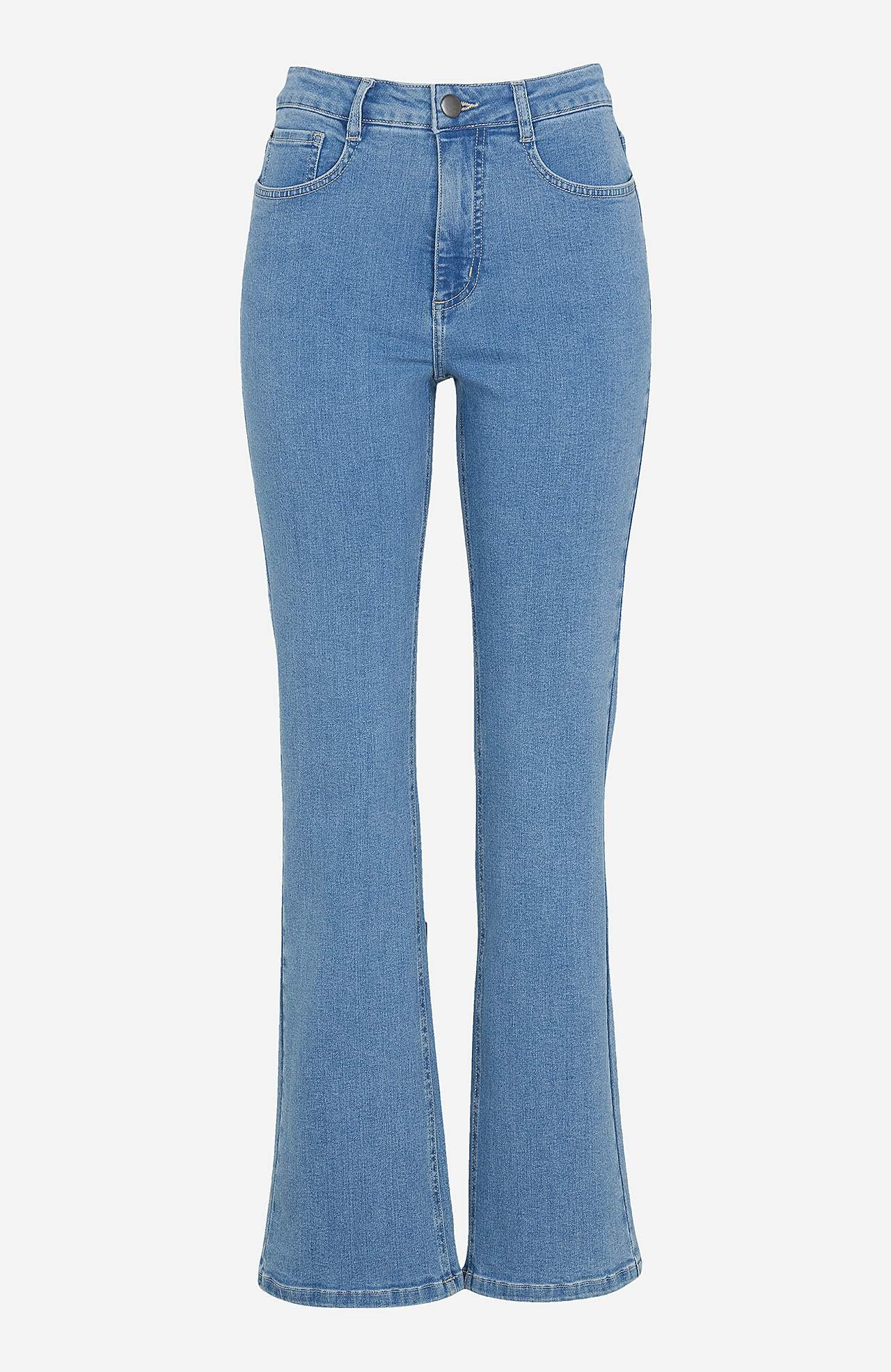 Jeans med let bootcut og høj talje Nikita
