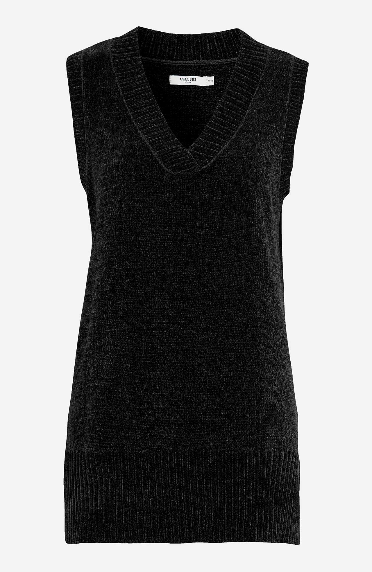Blød vest i chenille