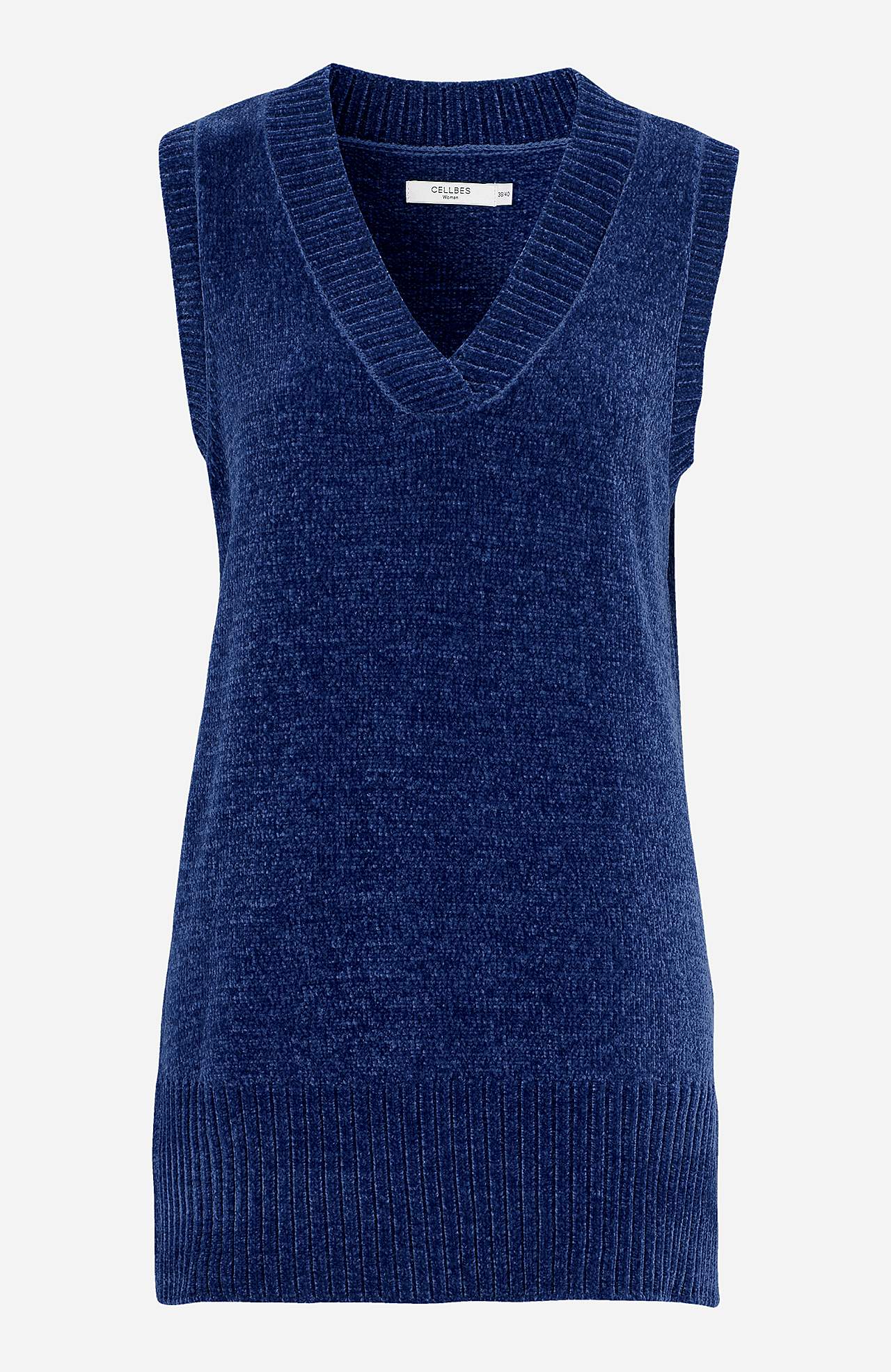Blød vest i chenille