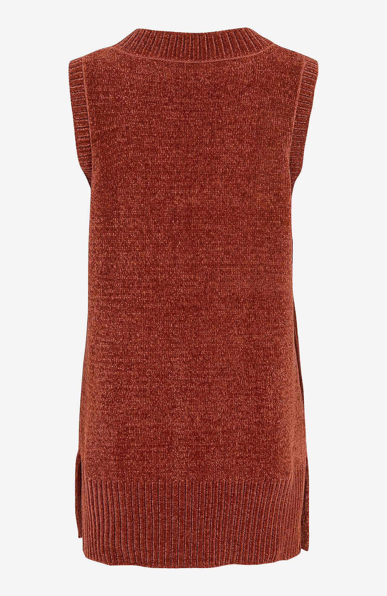 Blød vest i chenille