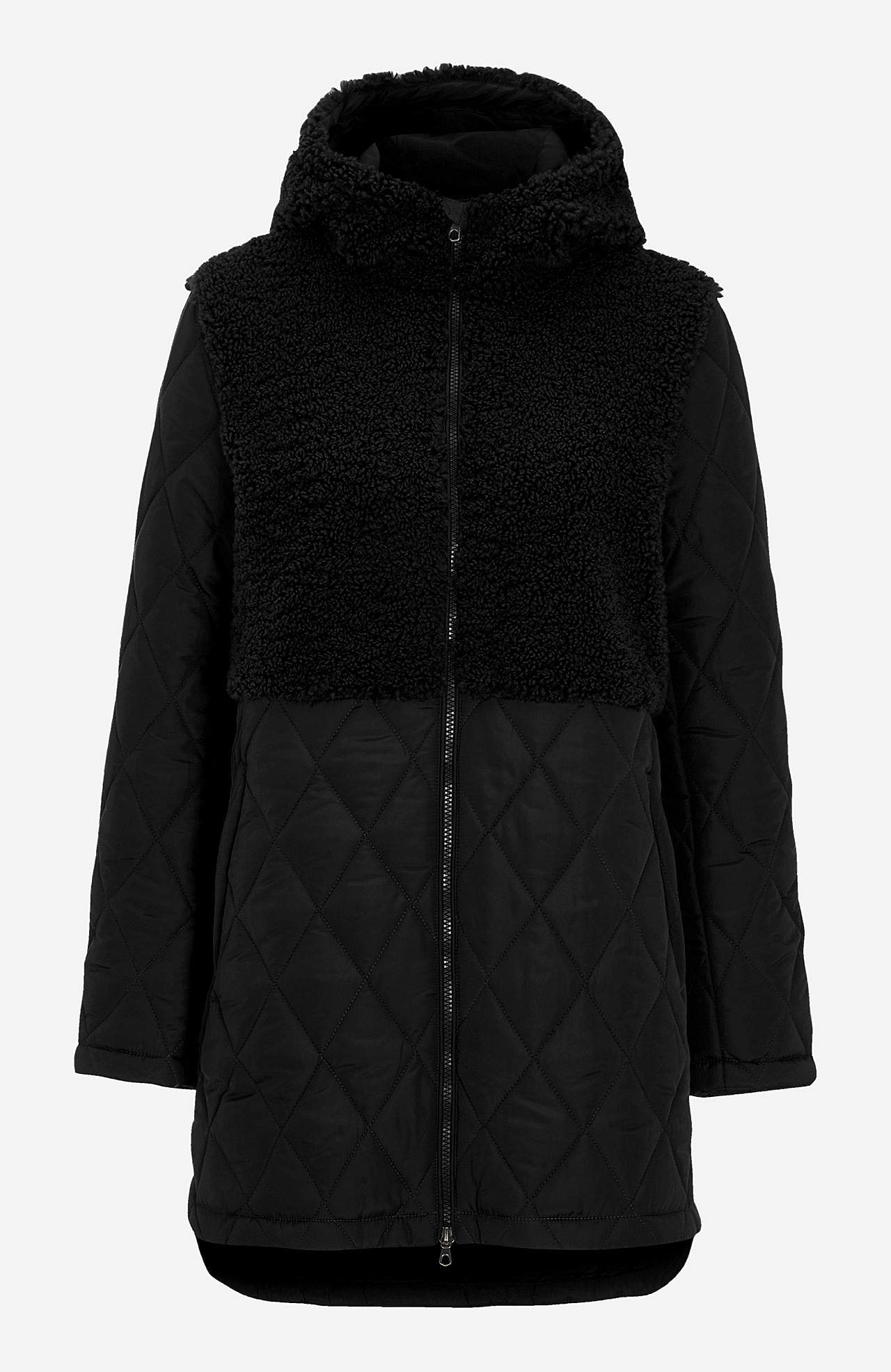 Quiltet jakke med pilédetaljer Silvia