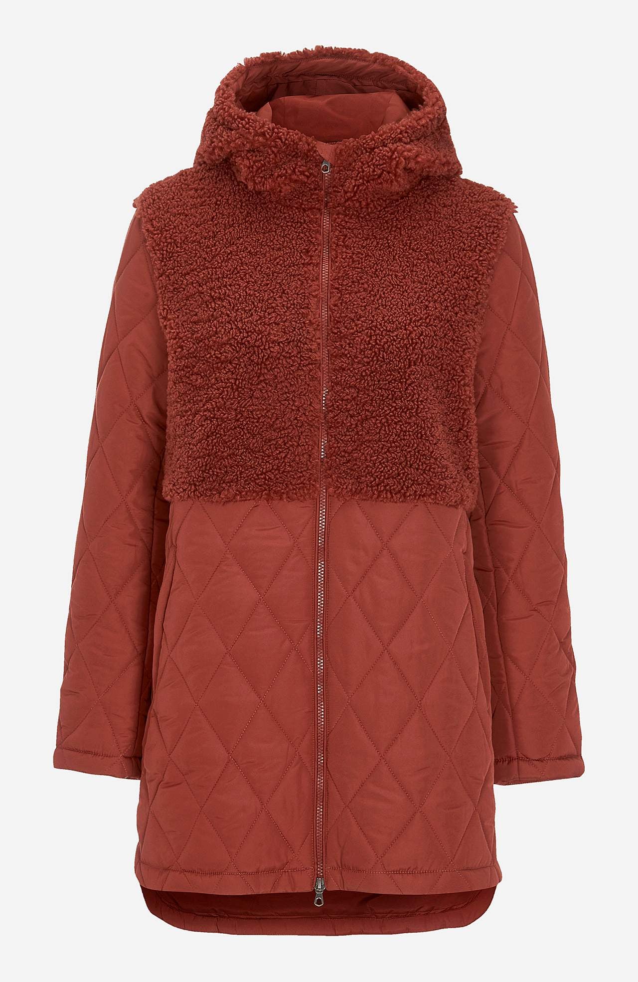 Quiltet jakke med pilédetaljer Silvia