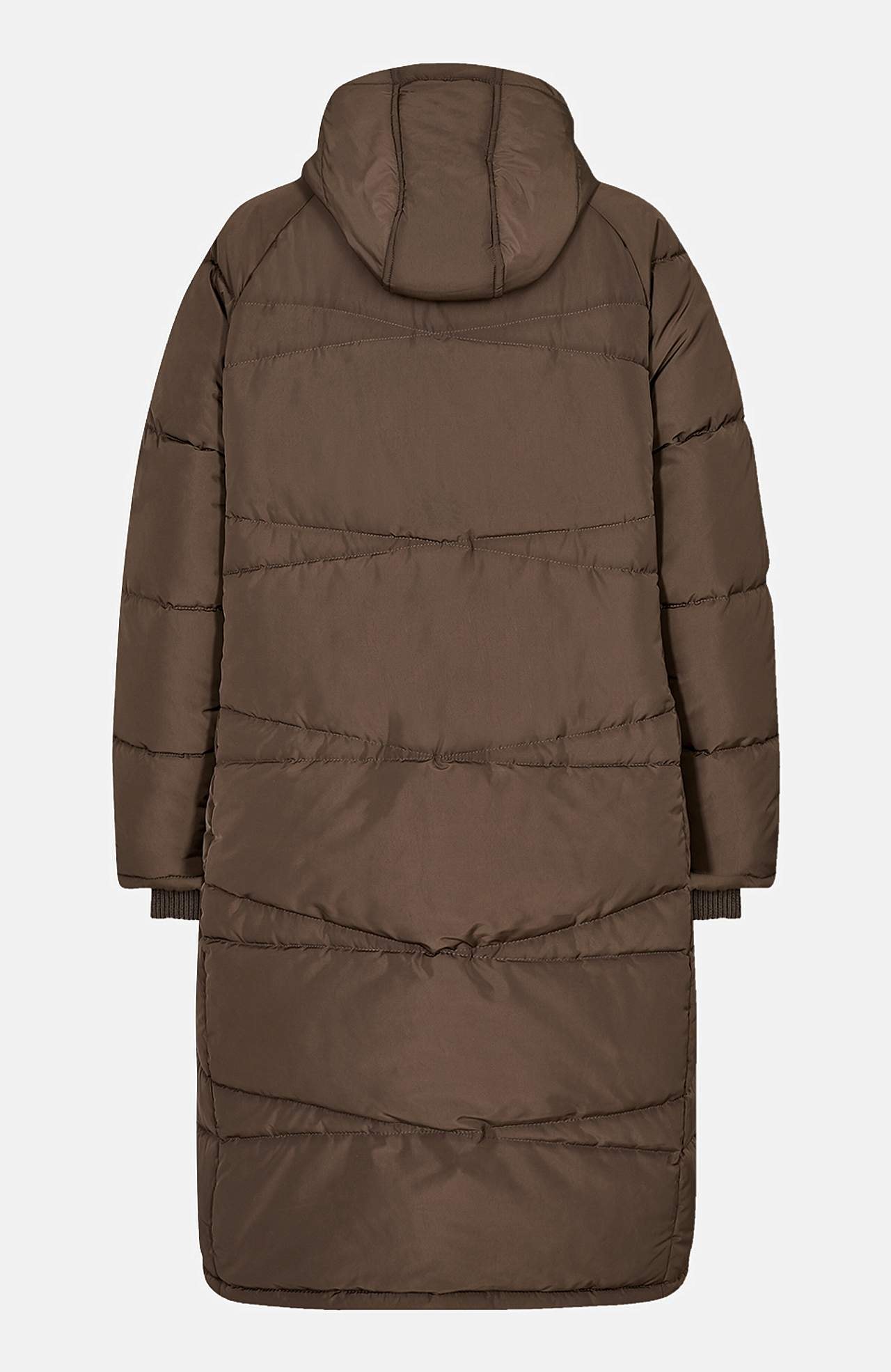 Frakke med quiltet design