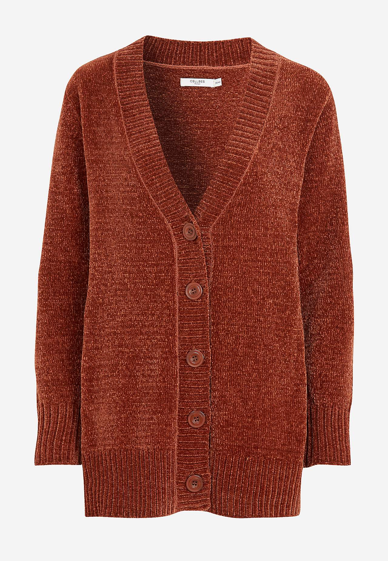 Cardigan i chenille Camilla