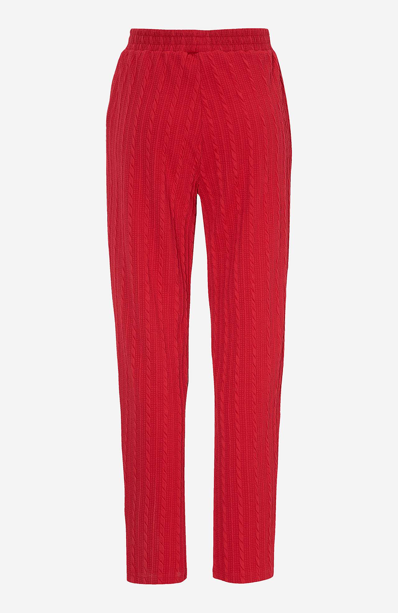 Strukturstrikkede jerseybukser