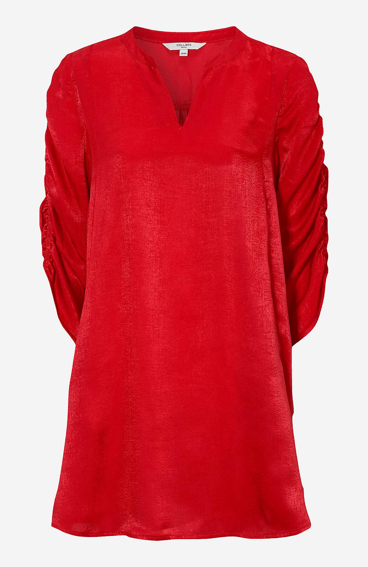 Tunikatop i satin