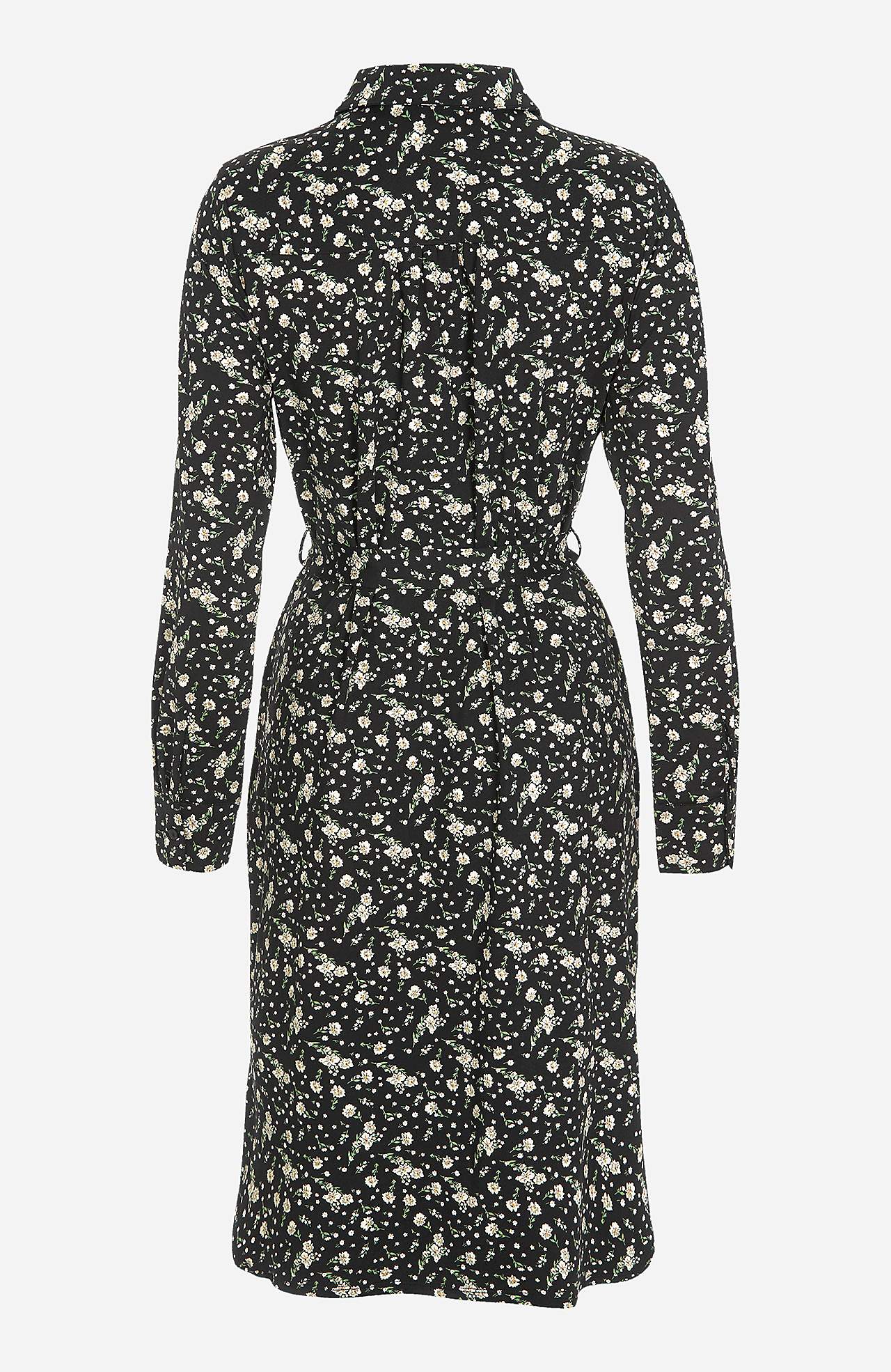 Mønstret skjortekjole