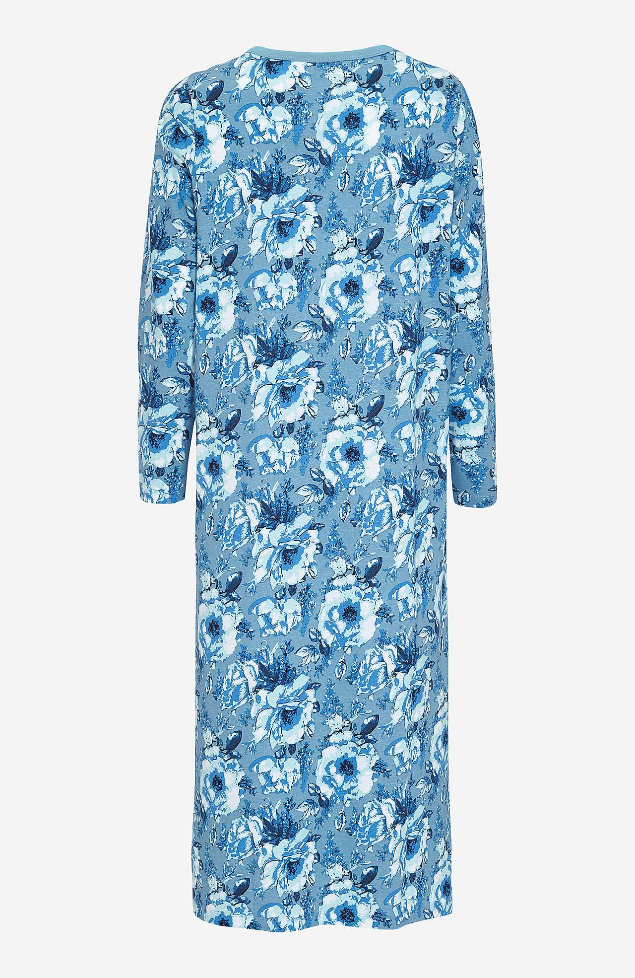 Natkjole med et blomstermønster