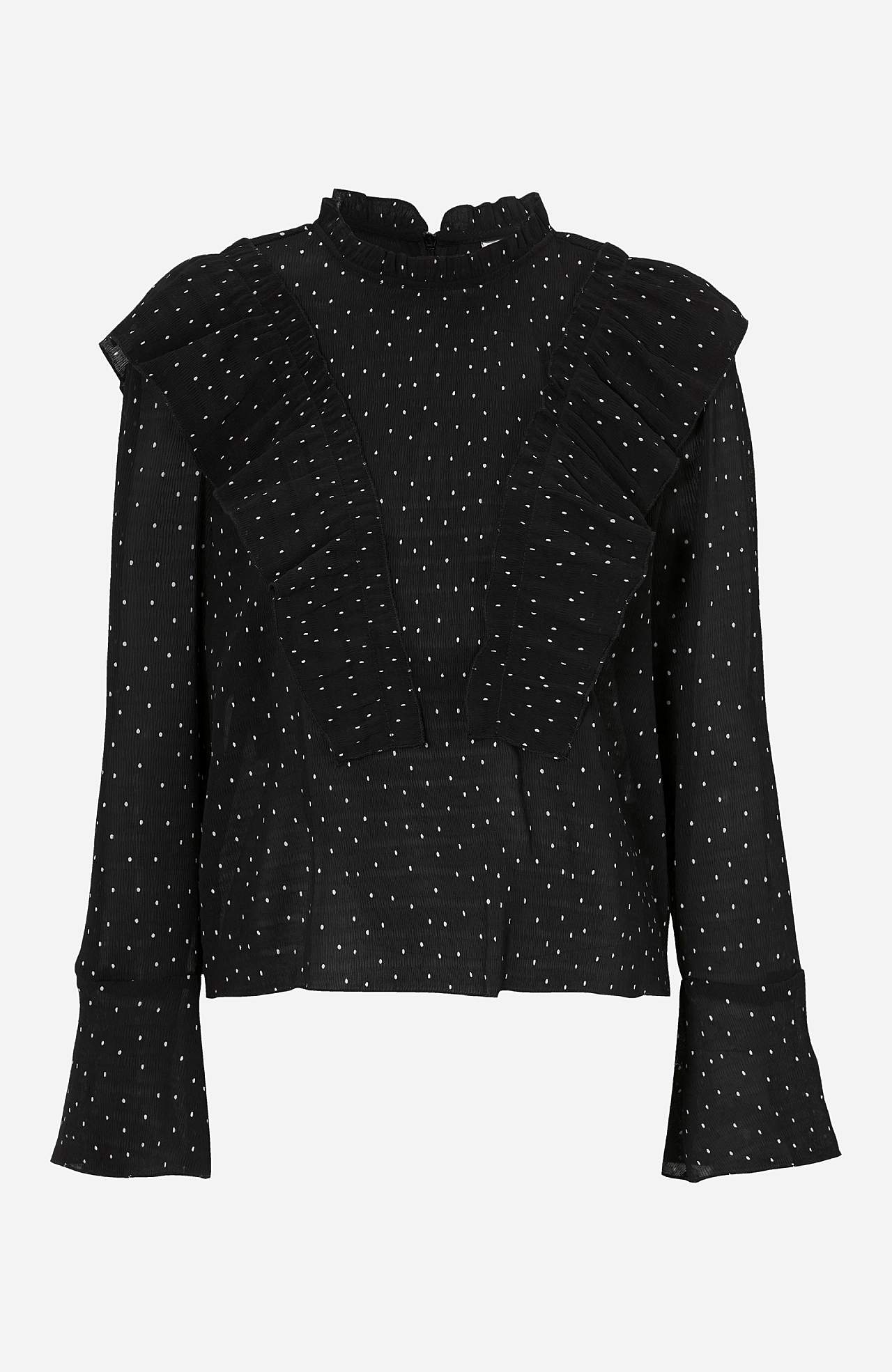 Prikket volantbluse Miggo