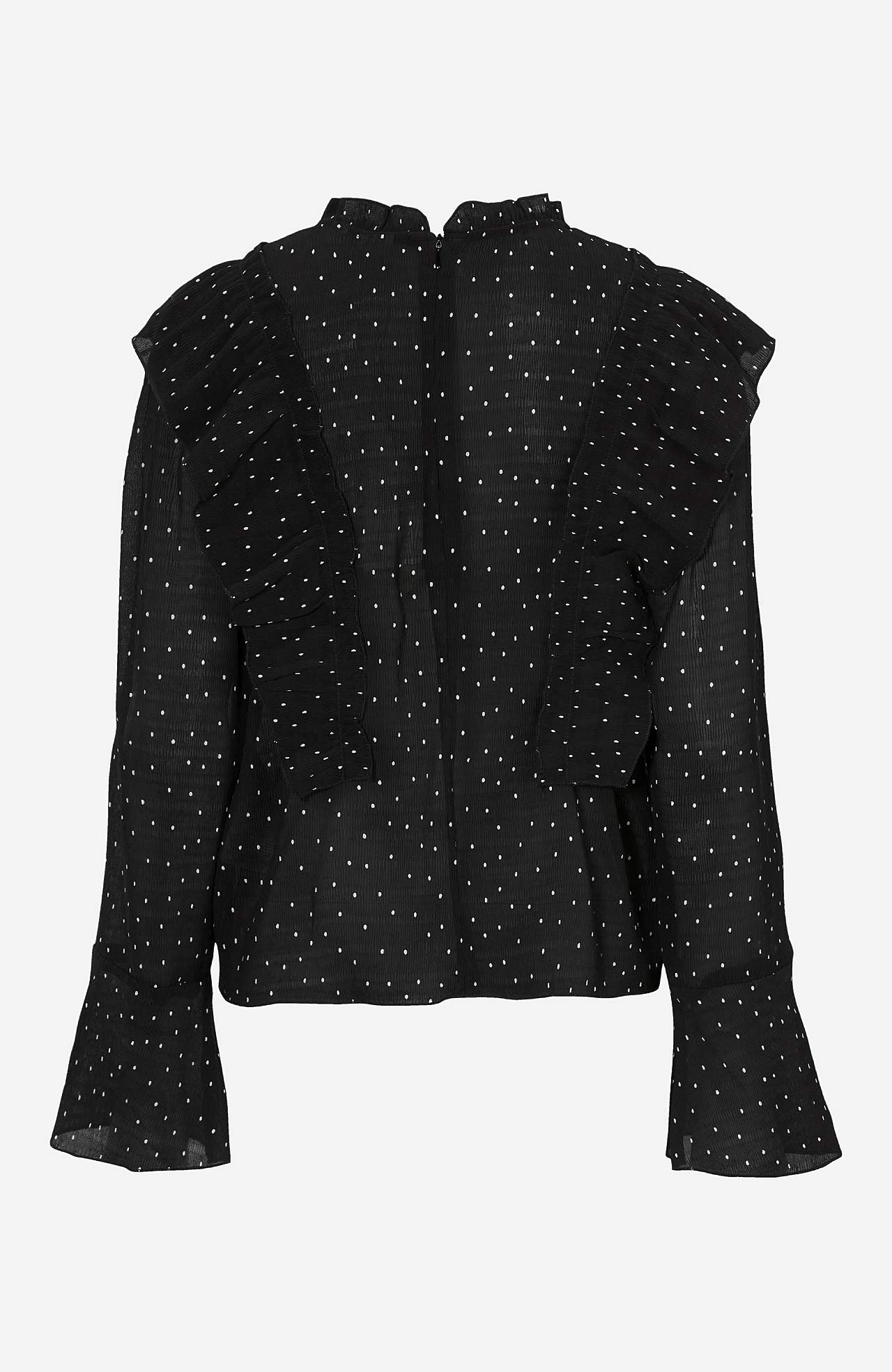 Prikket volantbluse Miggo