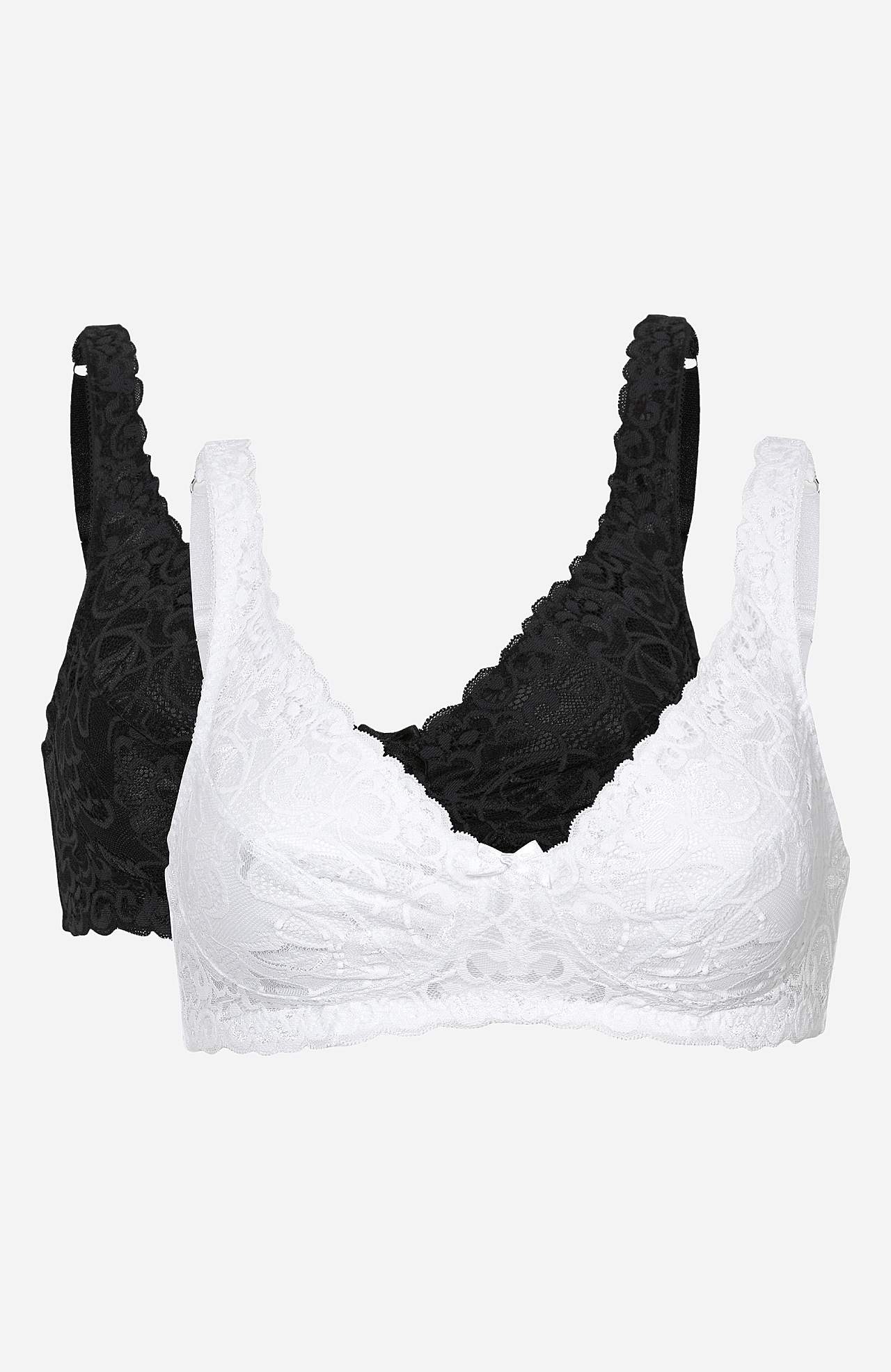 Blonde-BH uden bøjle 2-pack