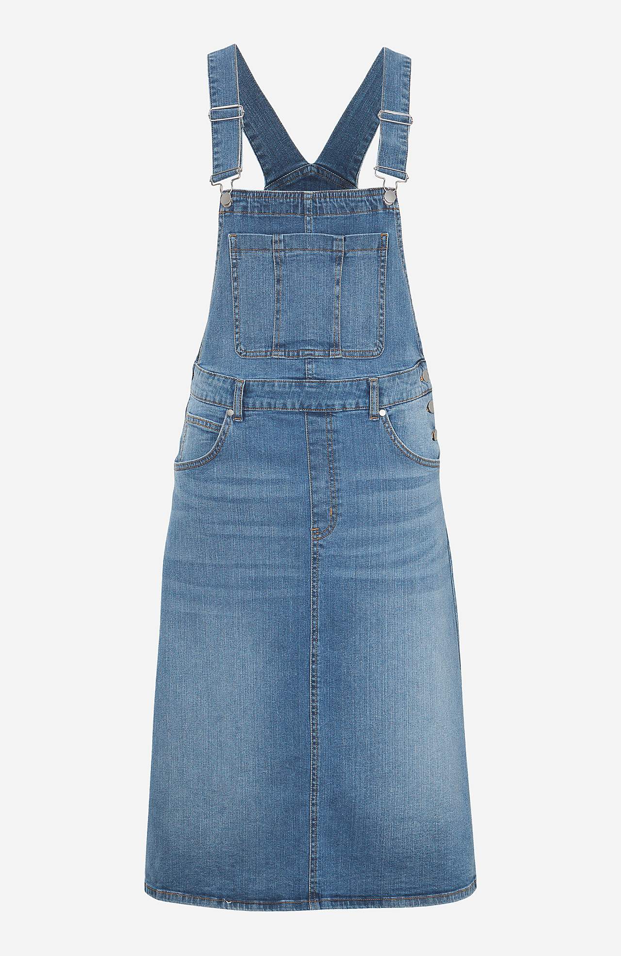 Smækkjole i denim