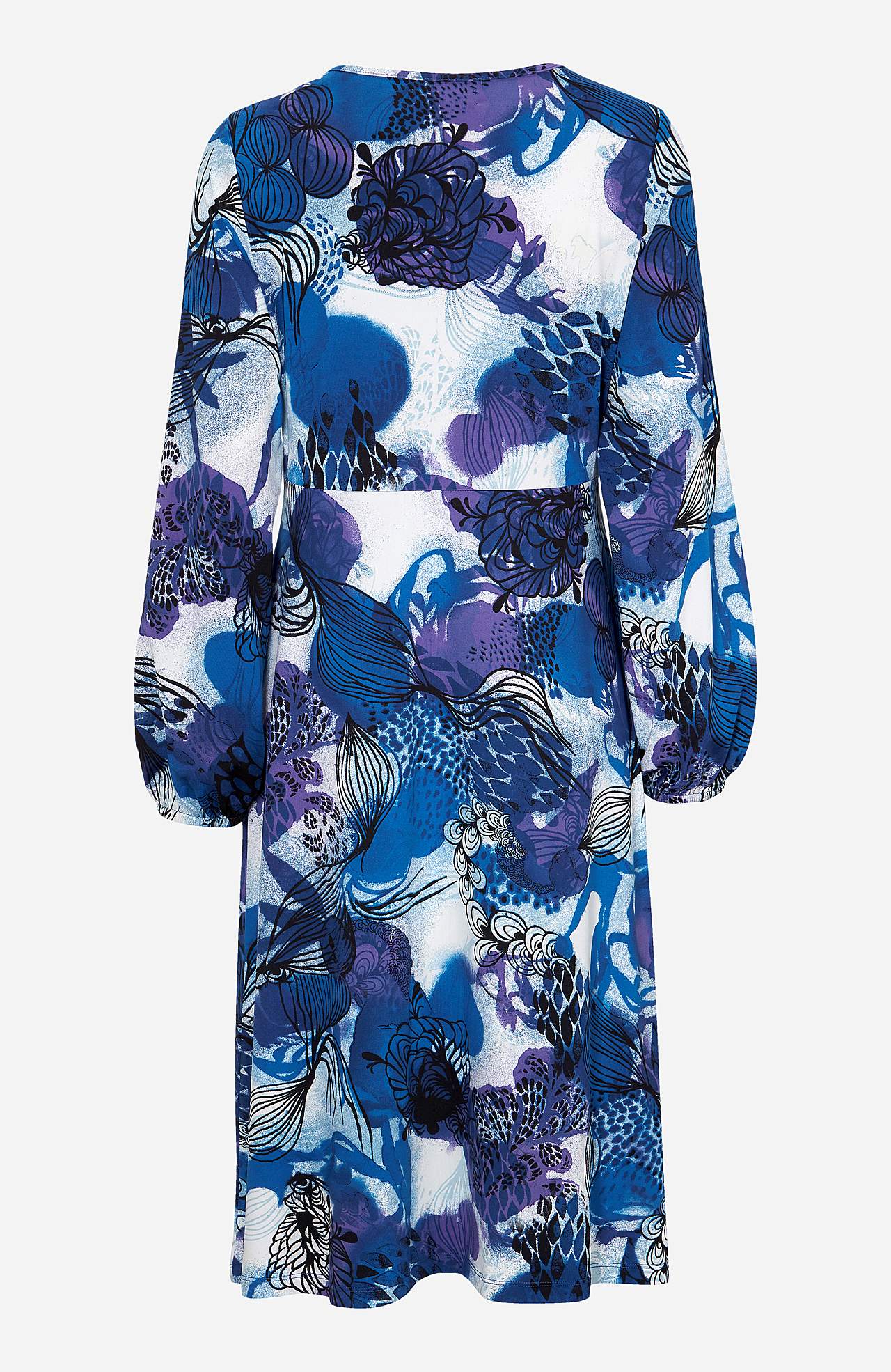 Mønstret jerseykjole