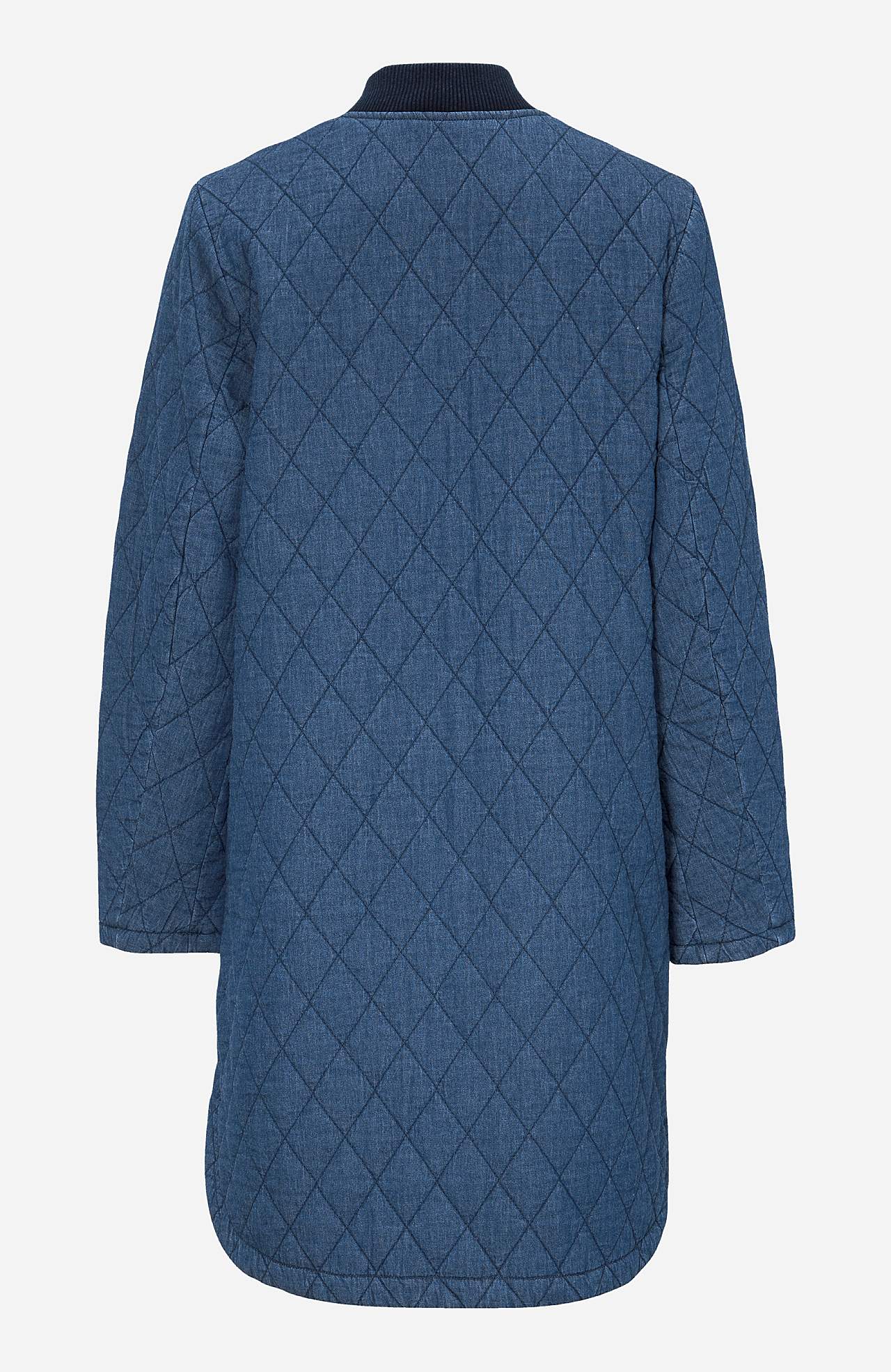 Quiltet jeansjakke