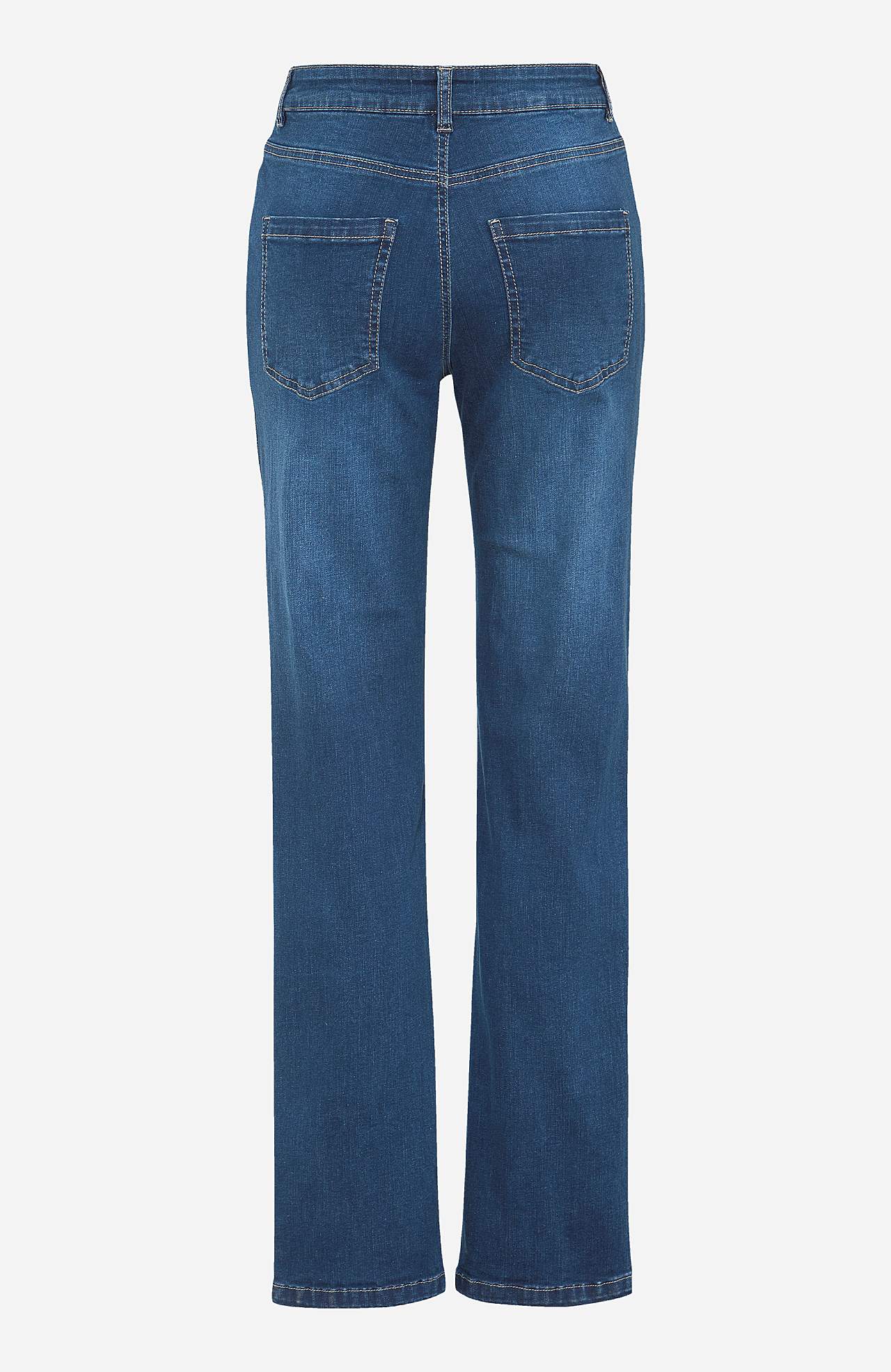 Stretchjeans med lige ben - tre længder