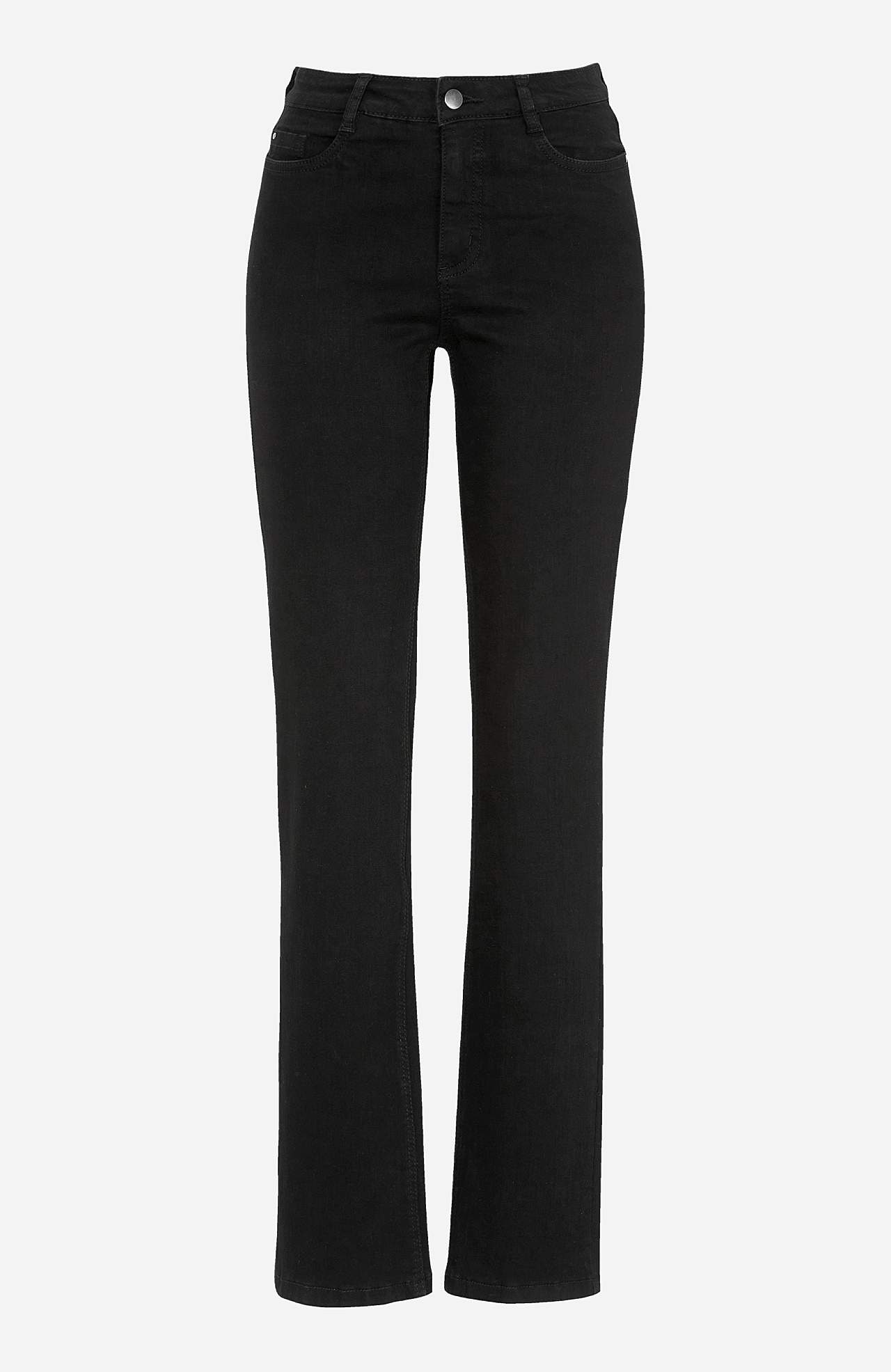 Stretchjeans med lige ben - tre længder