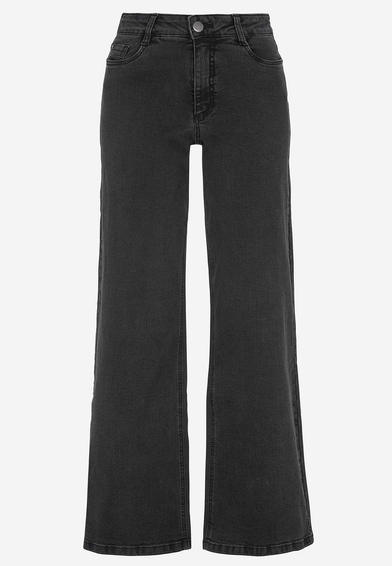 Brede jeans med høj talje