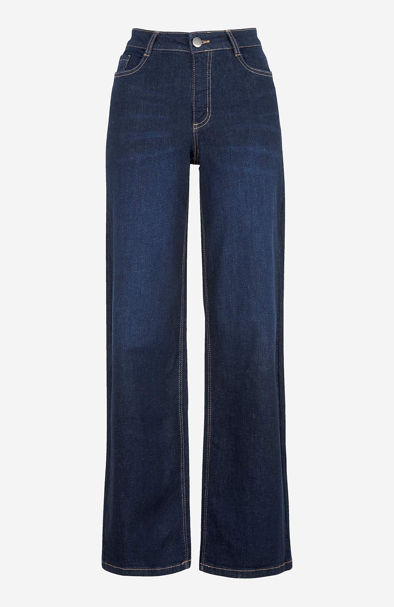 Brede jeans med høj talje
