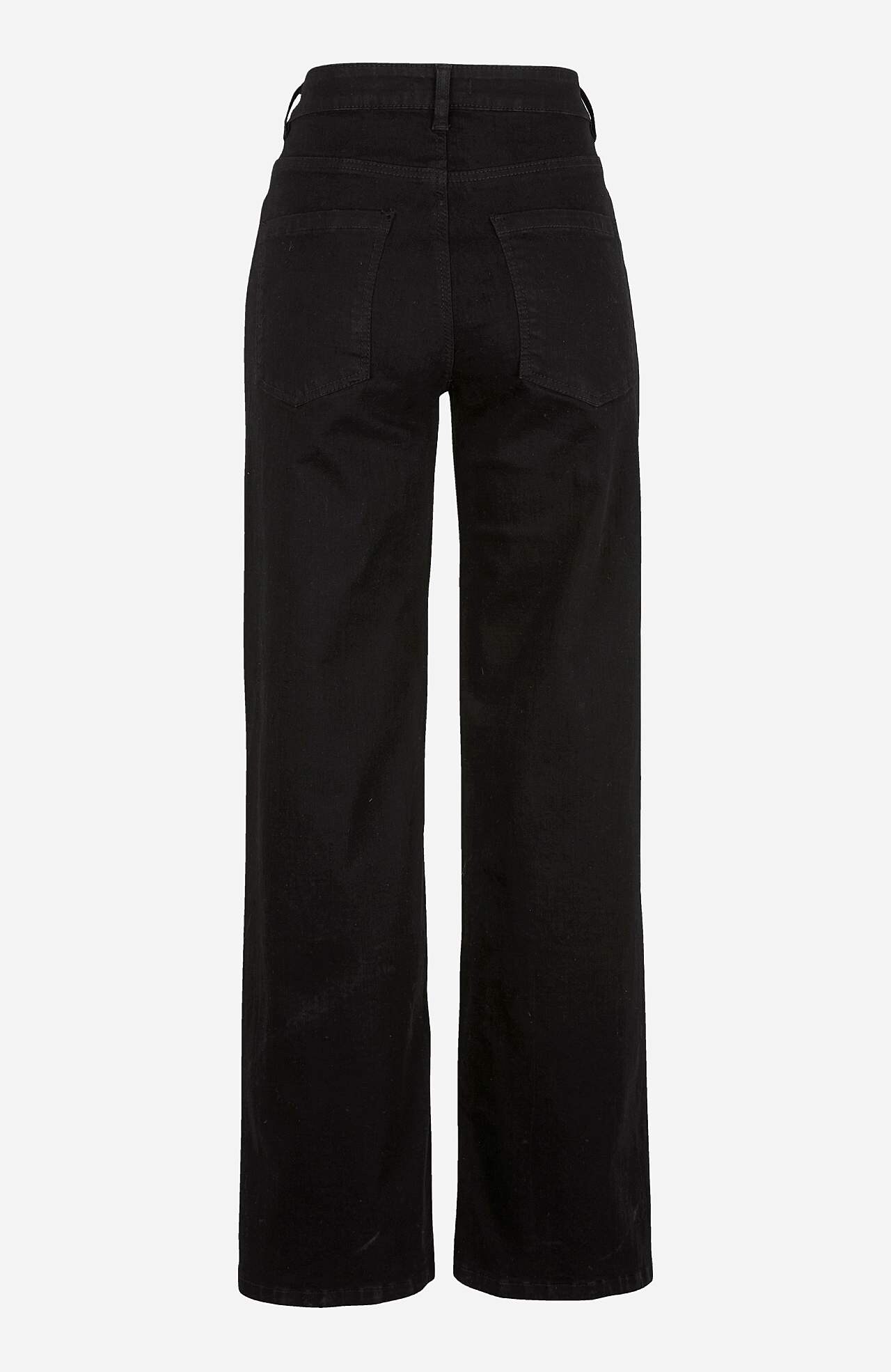 Brede jeans med høj talje