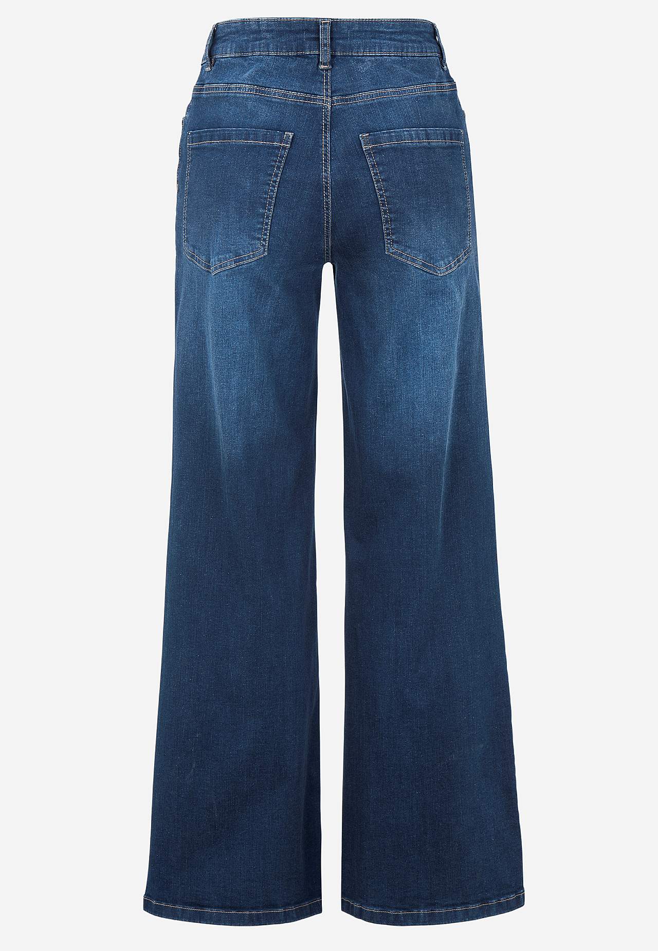 Brede jeans med høj talje