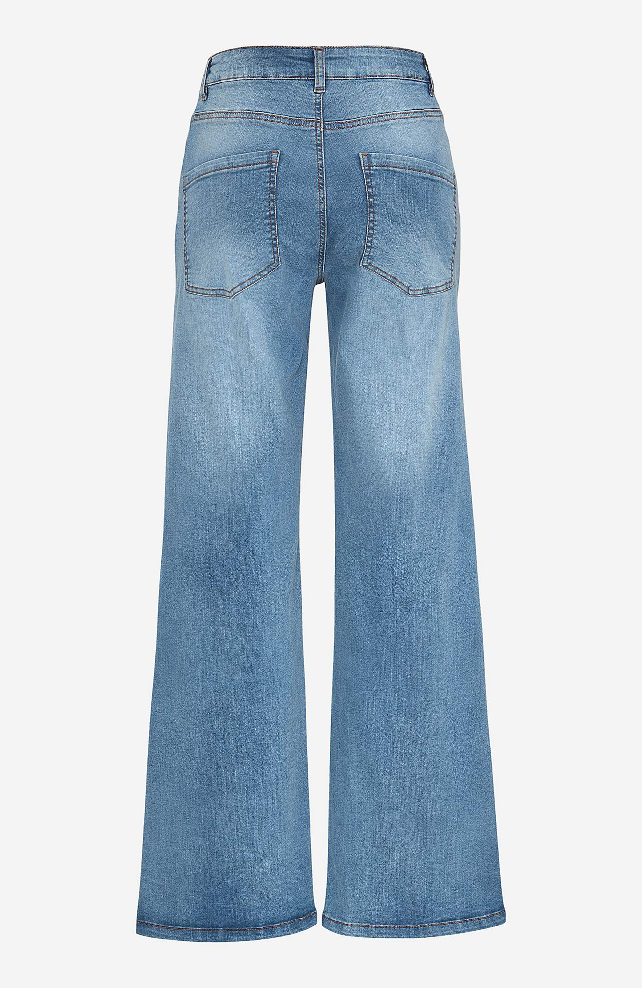 Brede jeans med høj talje