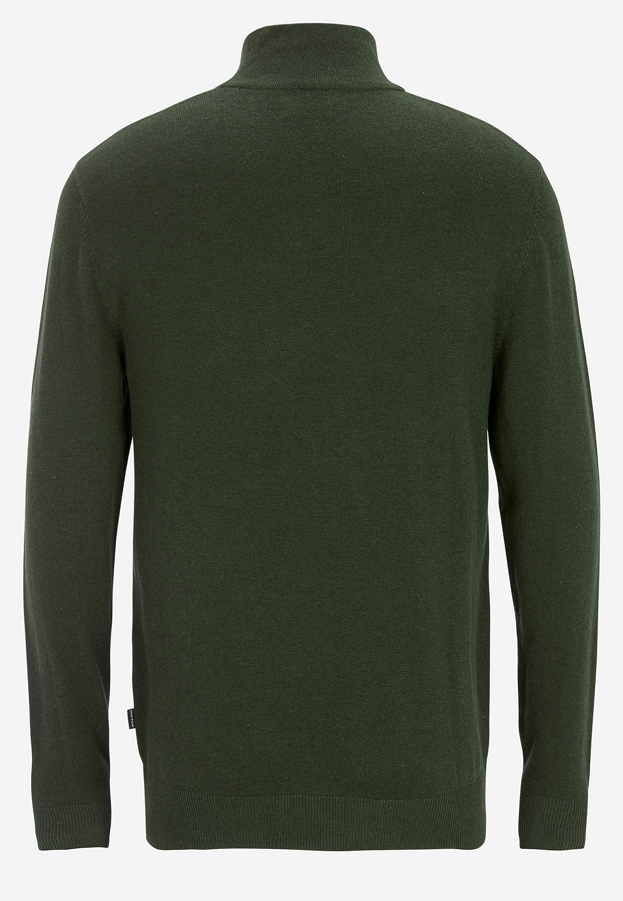 Fintstrikket trøje med lynlås